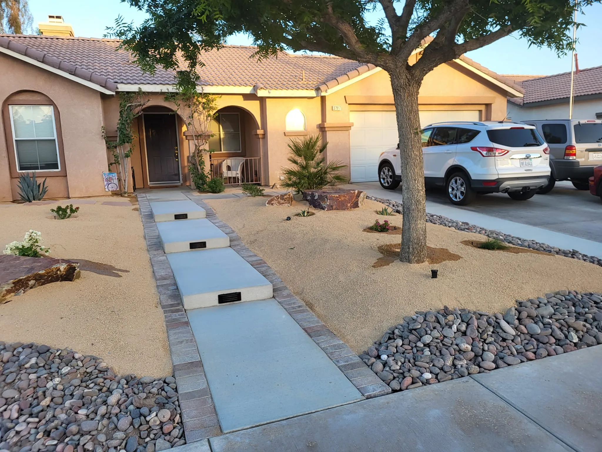 Hardscaping for EG Landscape in Coachella Valley, CA