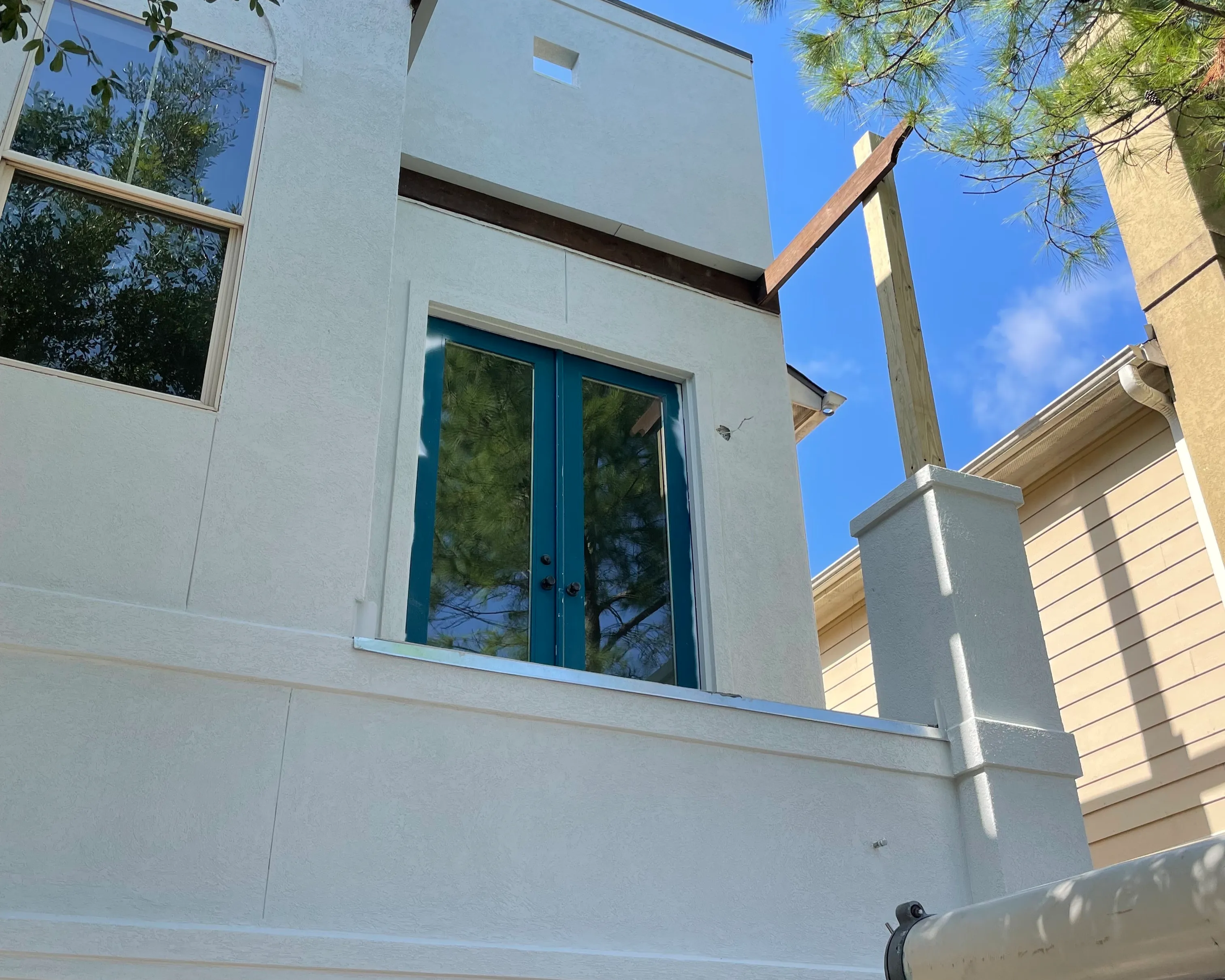 Front Elevation and Balcony Re-Build for TCC Stucco Repair in Houston, TX