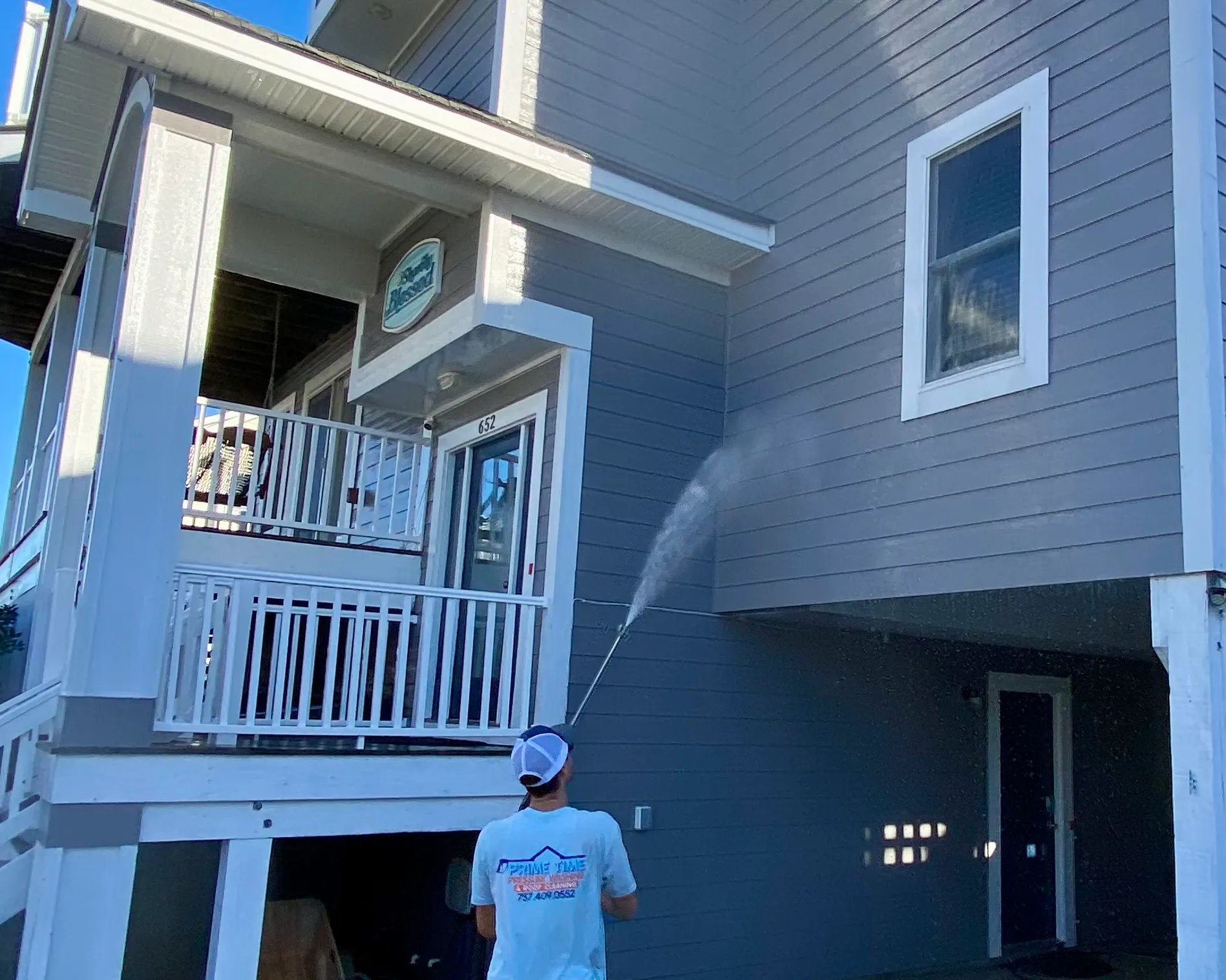 Photo number 2 of Prime Time Pressure Washing's best work performing a null job