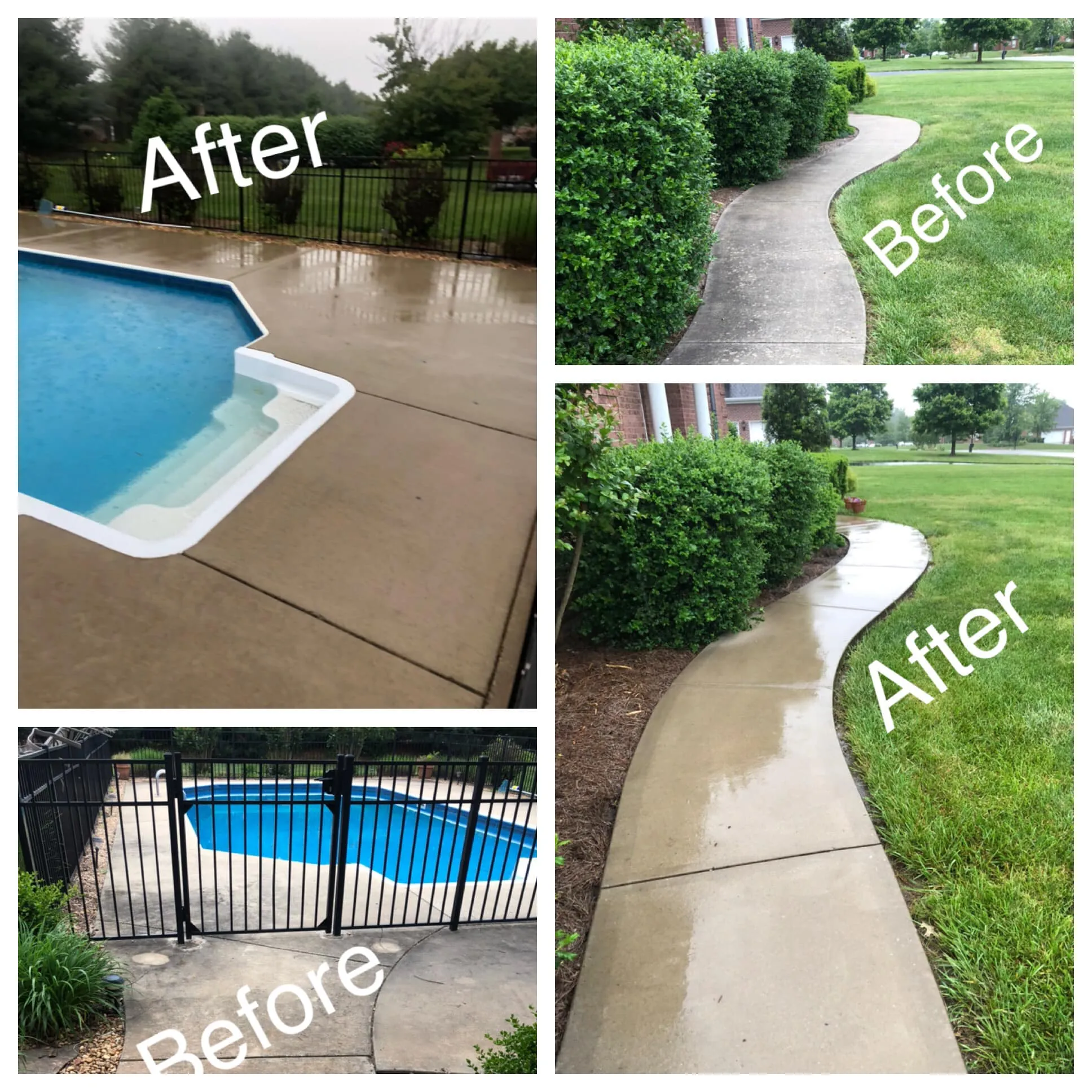 Concrete Sealing & Fence Staining for Cardwell's Contracting in Bowling Green, KY