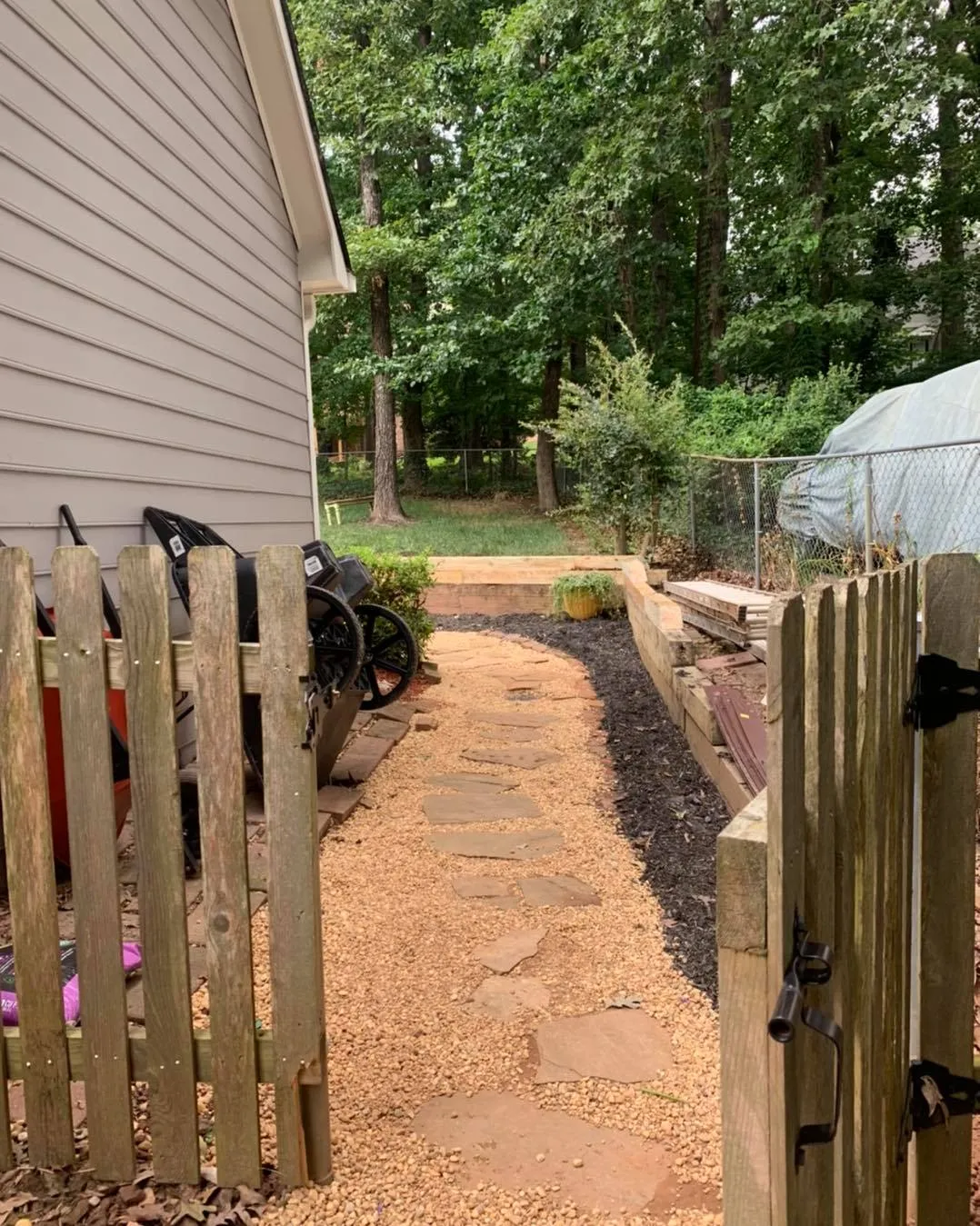 Irrigation Installation for Two Brothers Landscaping in Atlanta, Georgia