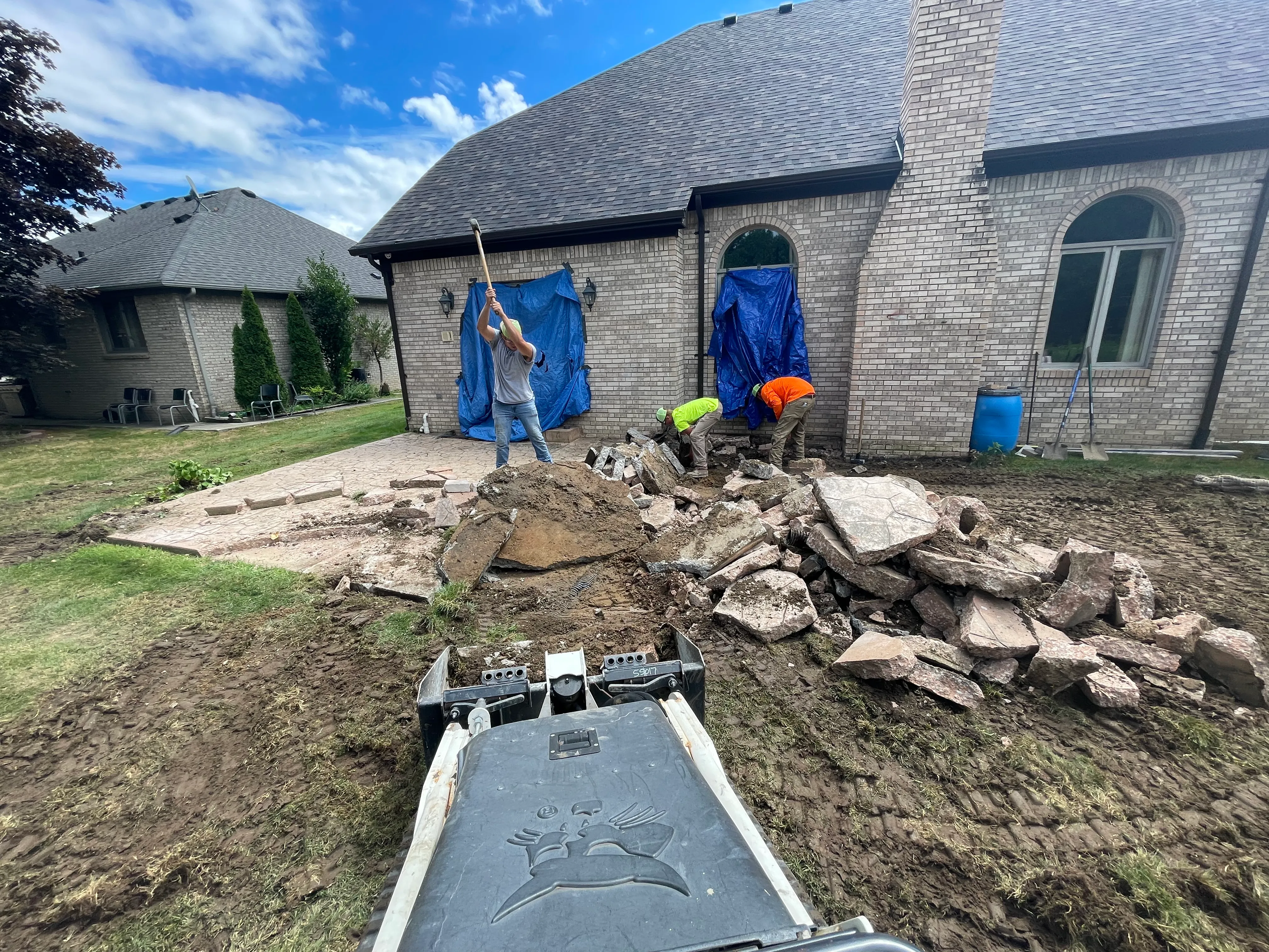 Landscaping Demo for DeBuck’s Landscape & Design in Richmond, MI