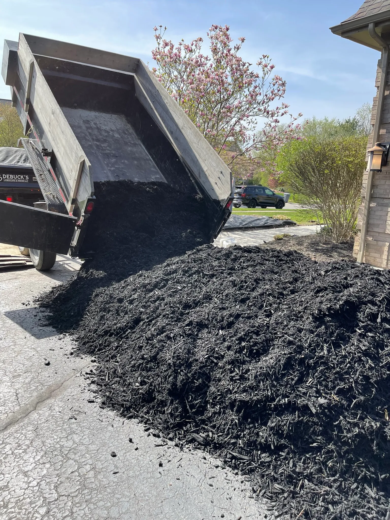 Dumpster rental  for DeBuck’s Landscape & Design in Richmond, MI