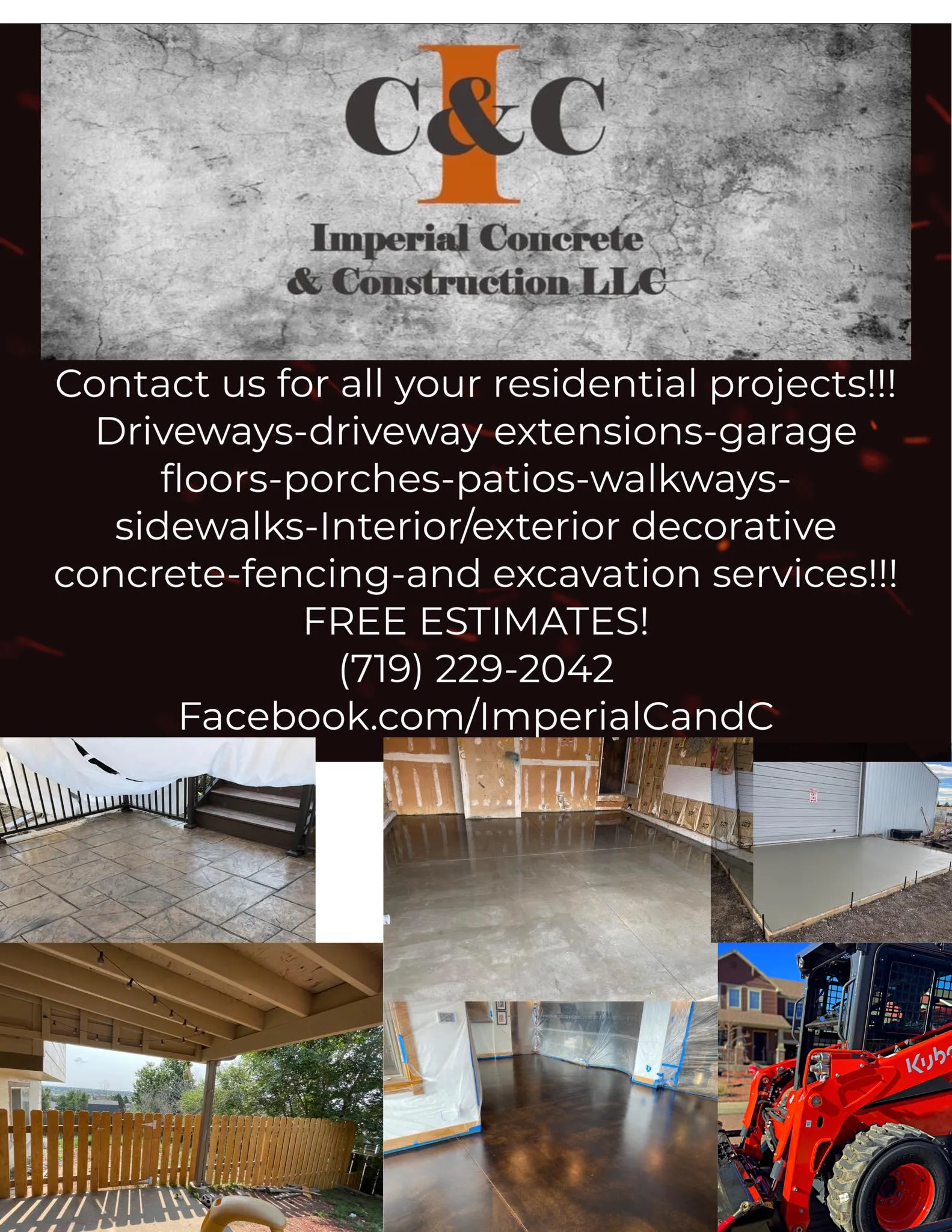 Residential and Commercial Concrete for Imperial C and C in Colorado Springs, Colorado