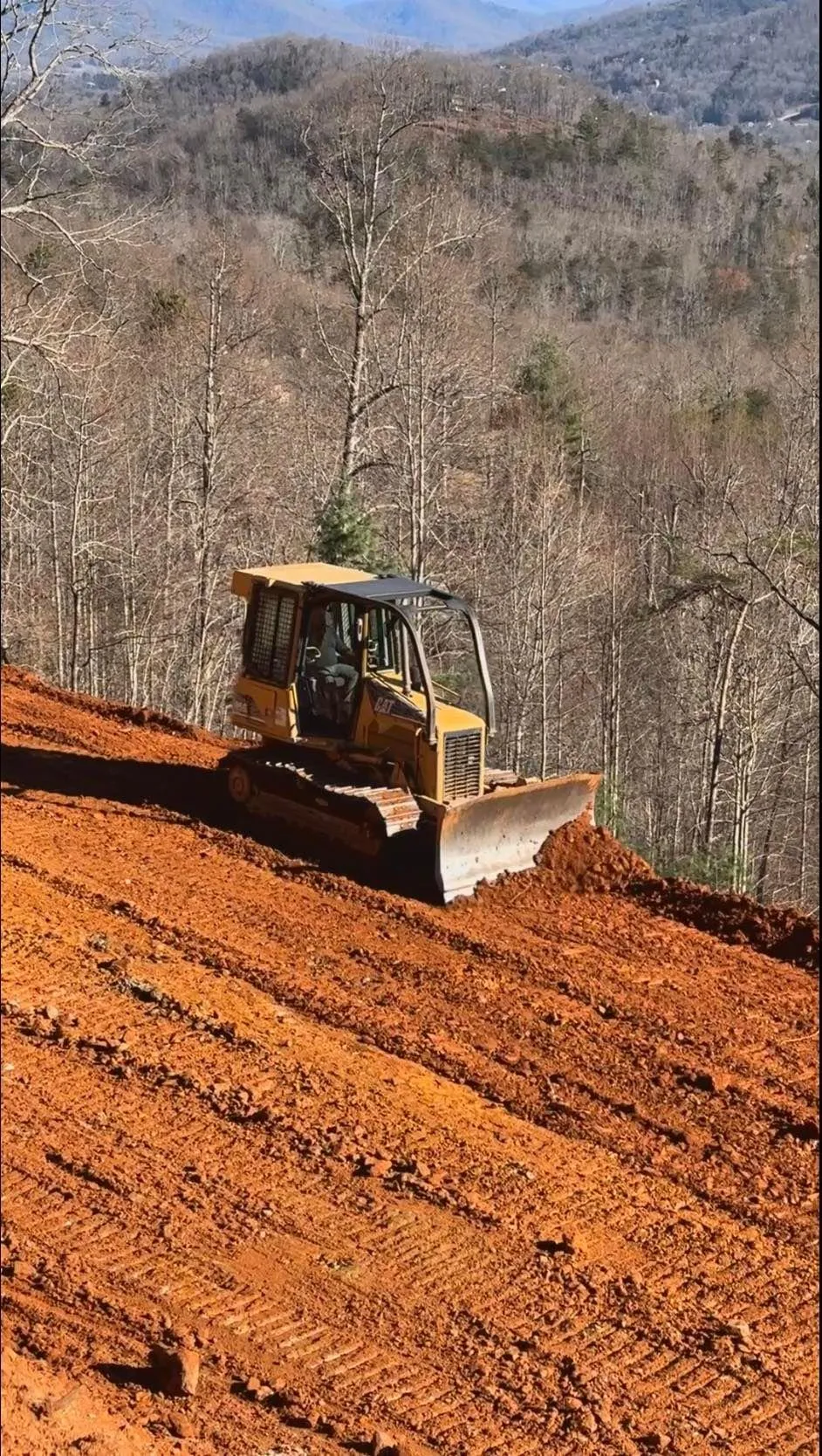 Land Clearing for Gibson Grade Works in Towns County, GA