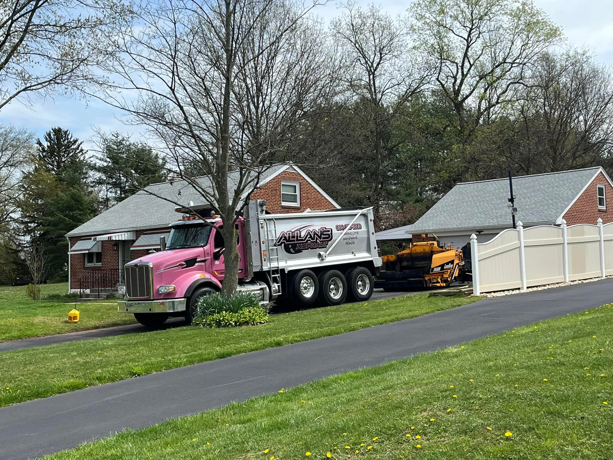 Driveway Installation for Allan's Asphalt in Reading, Pennsylvania