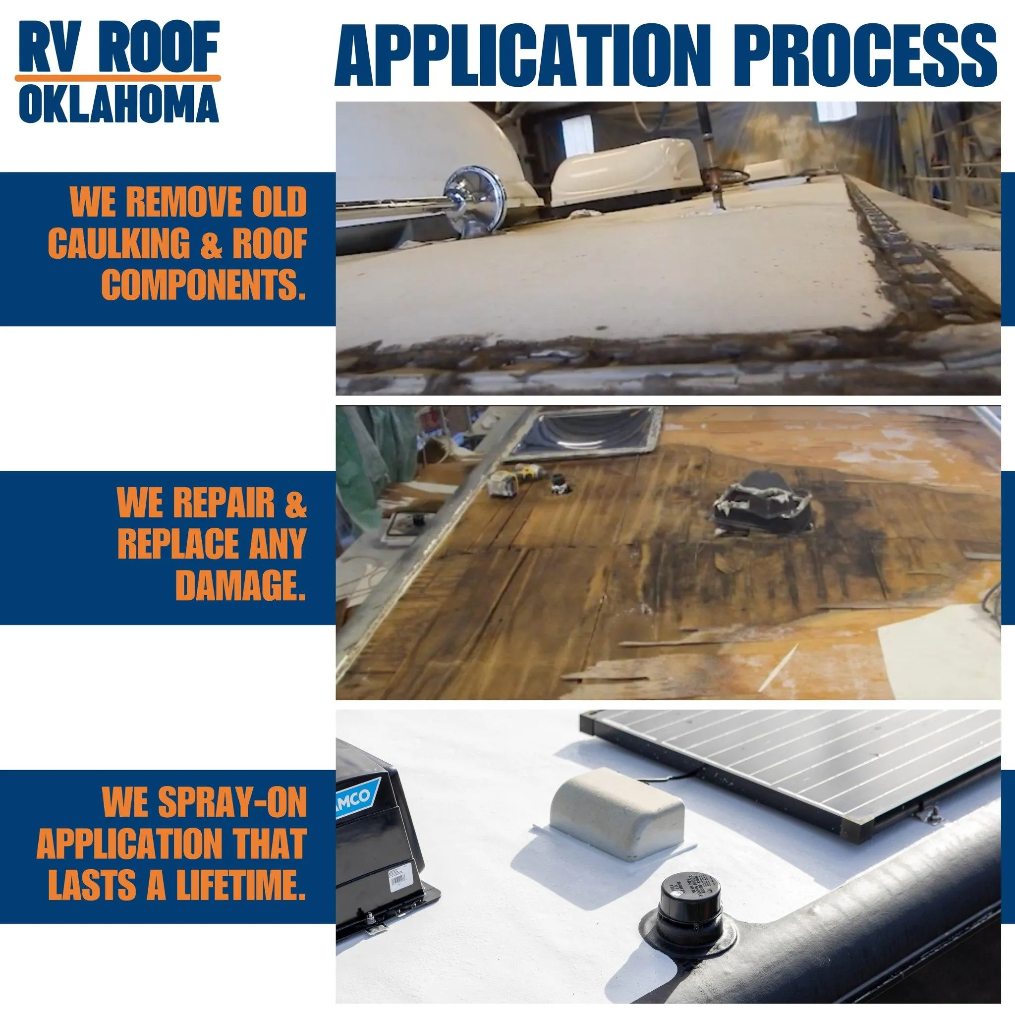 FlexArmor Application for RV Roof Oklahoma in Oklahoma City, OK