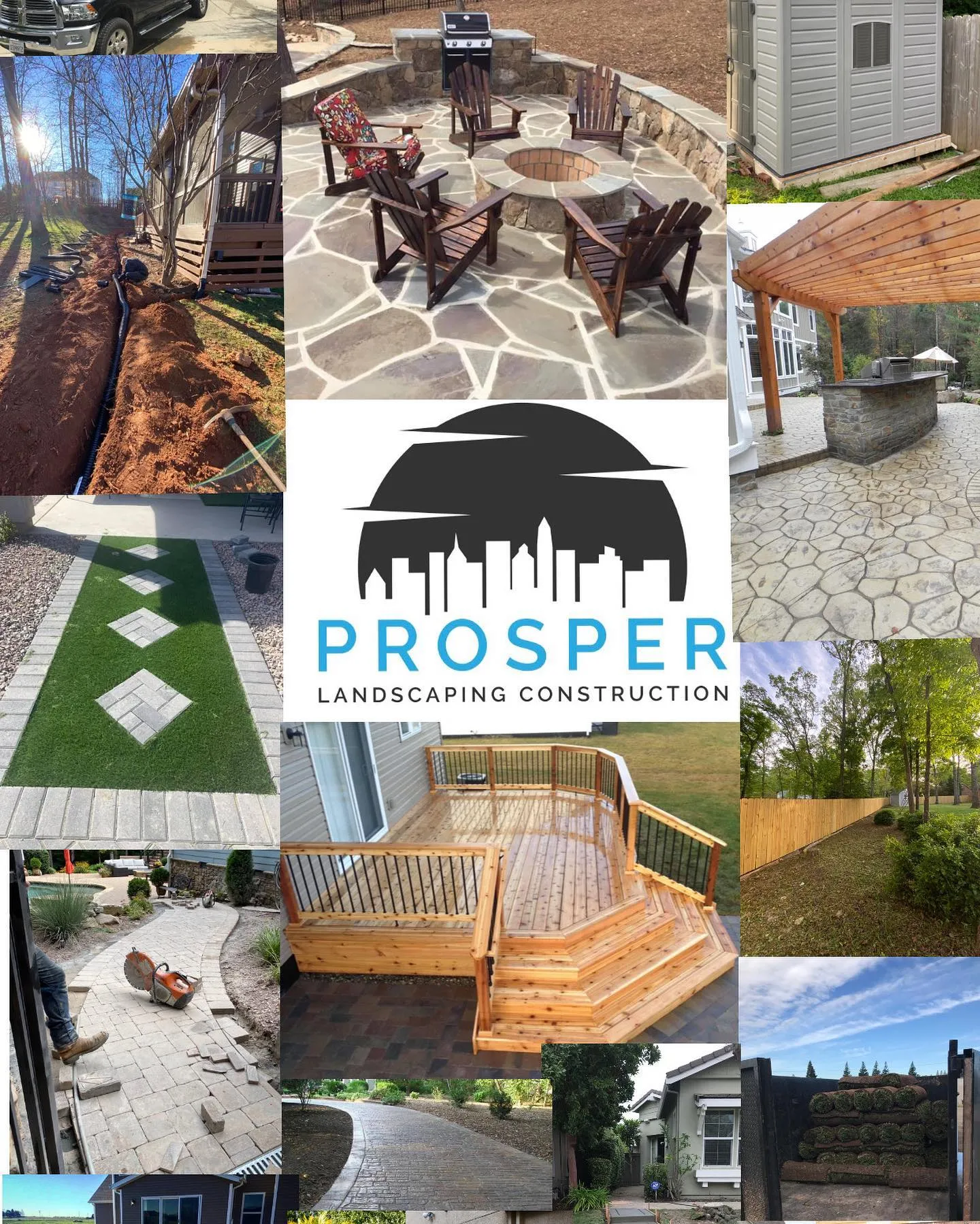 Concrete for Prosper Landscaping Construction in Concord, NC