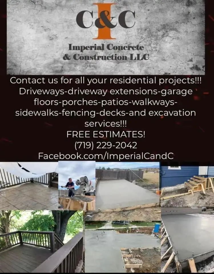 Residential and Commercial Concrete for Imperial C and C in Colorado Springs, Colorado