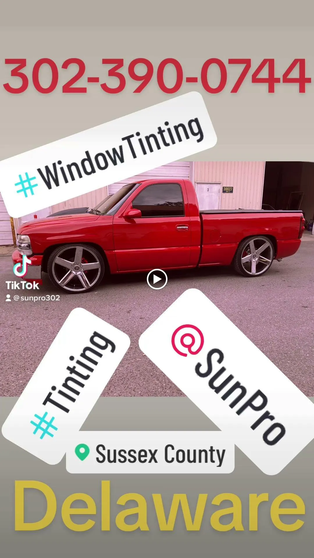 Auto Window Tinting for SunPro Tint & Sound Auto Accessories in Milton, DE