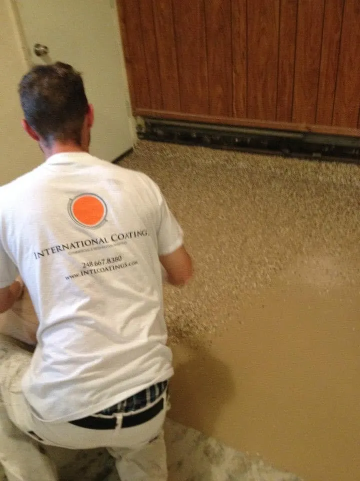 Epoxy Floors for International Coatings Corp. in Howell, Michigan
