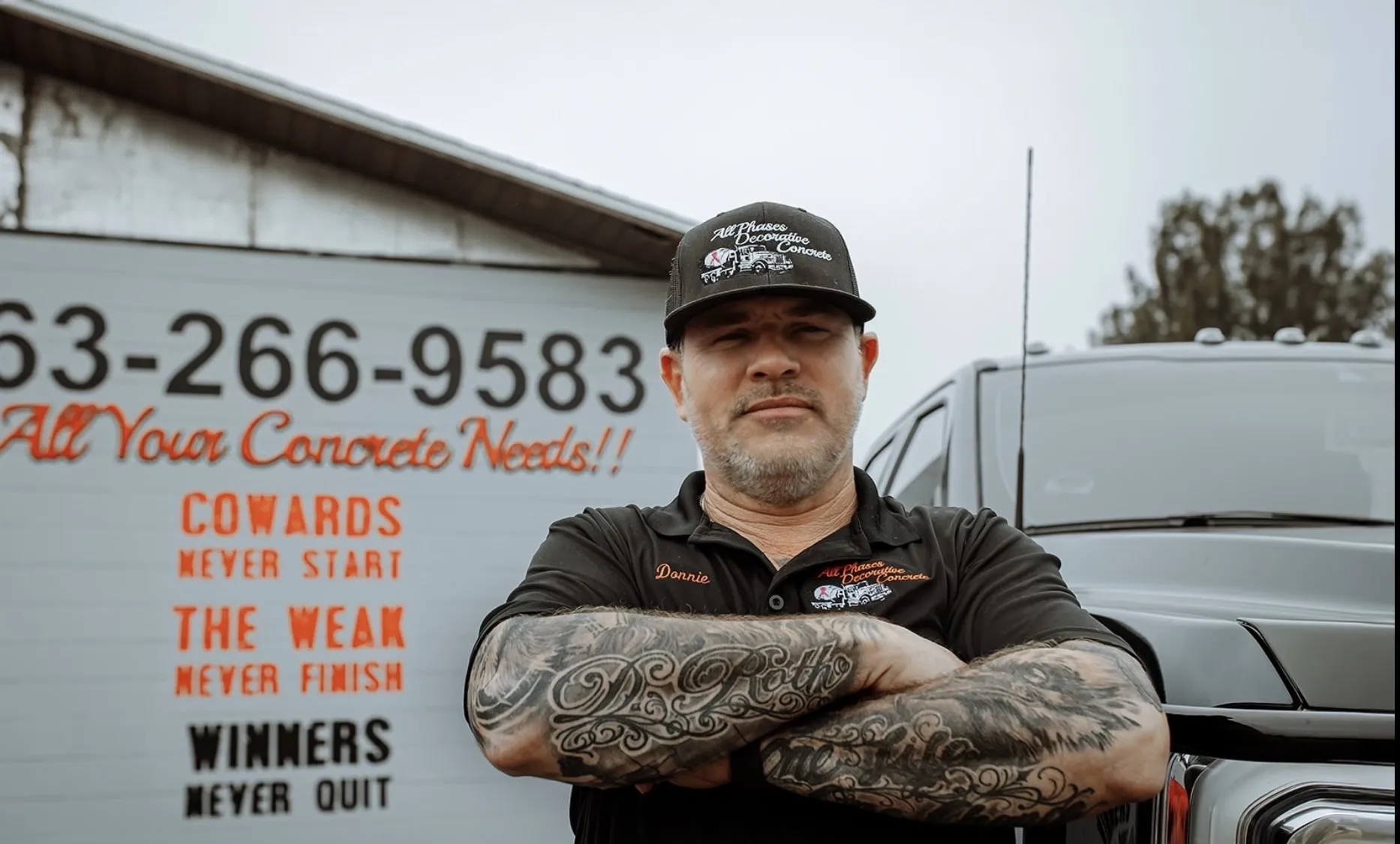 Donnie Roth  at All Phases Decorative Concrete in Sebring, FL