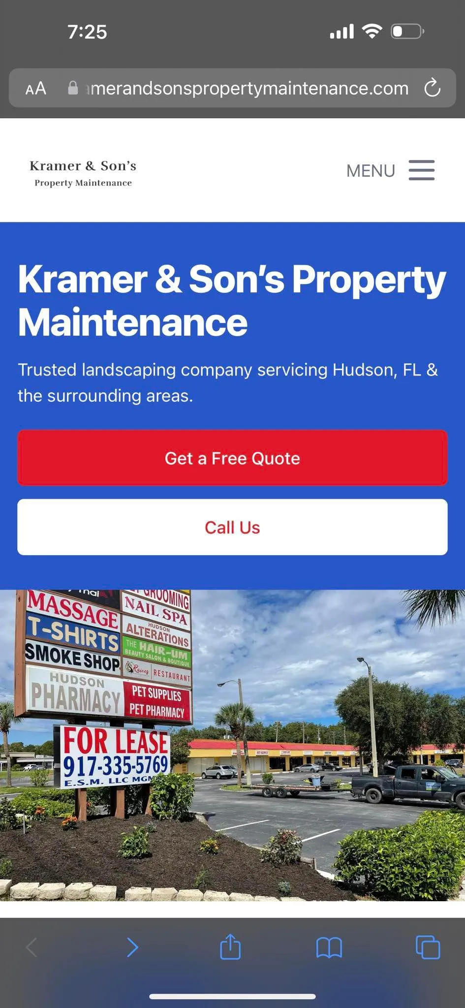 Fall and Spring Clean Up for Kramer & Son’s Property Maintenance in Hudson, FL