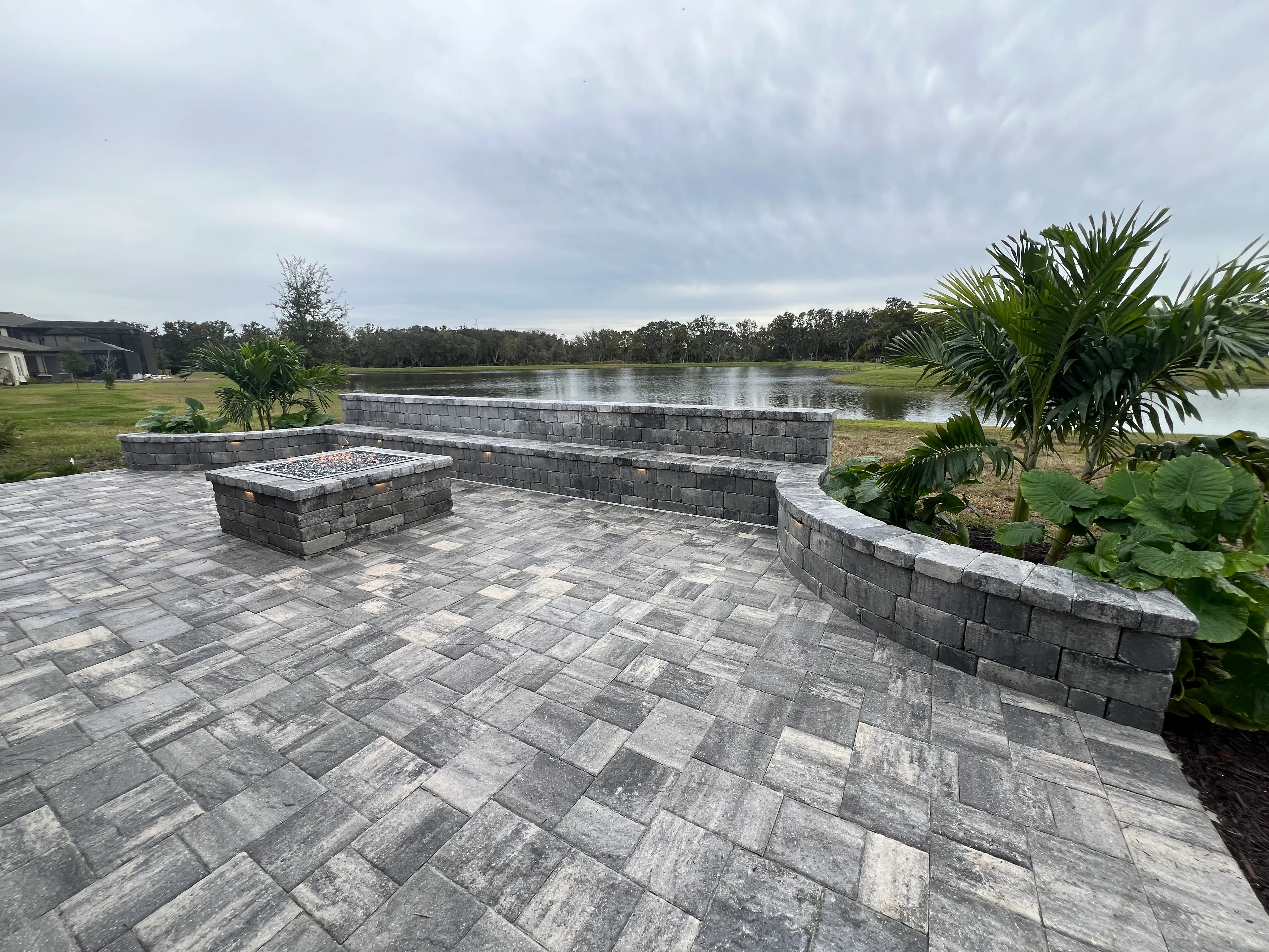 Paver Installation for Fafa's Omega Brick Pavers in Lakeland, FL