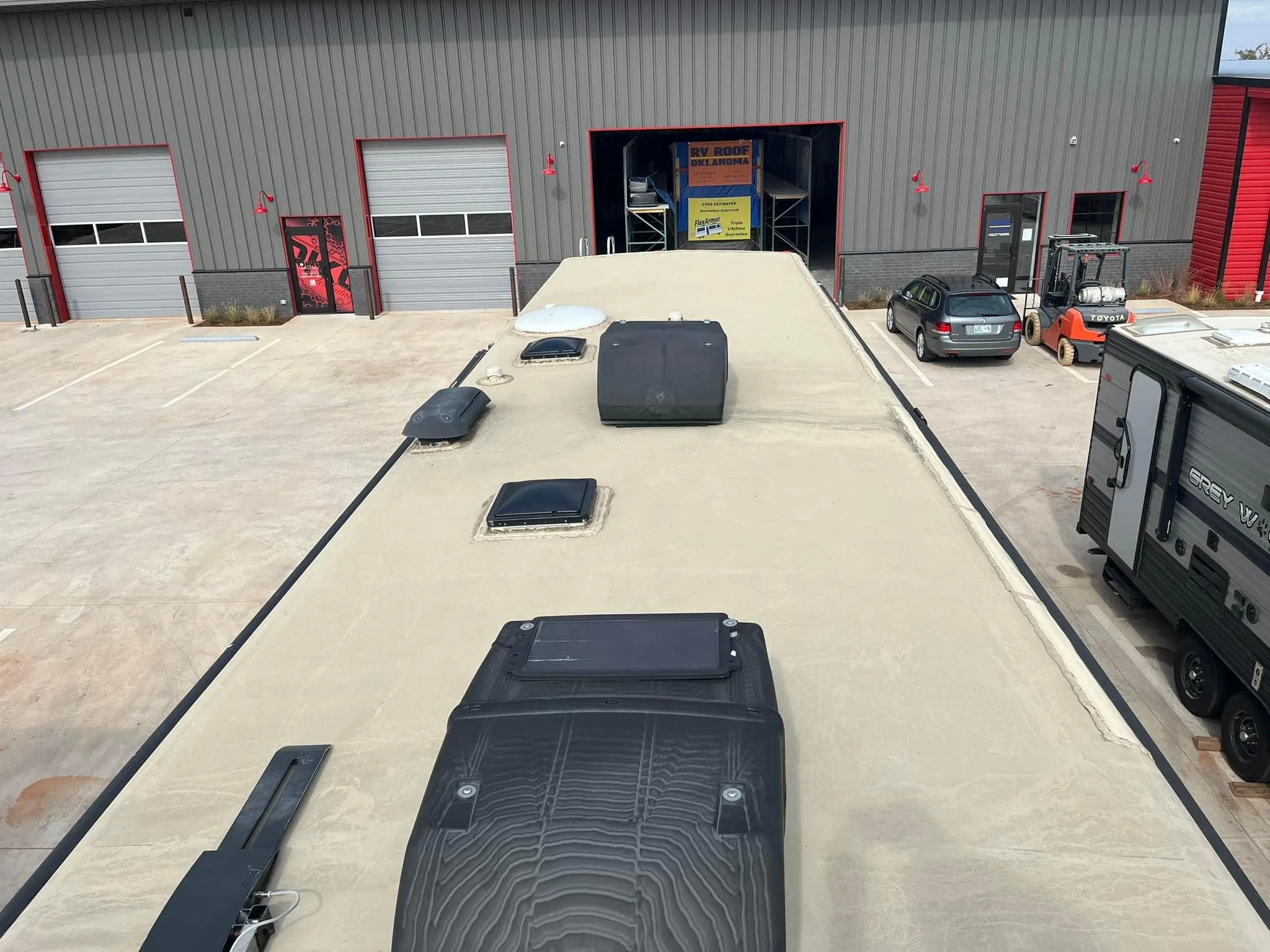 FlexArmor Application for RV Roof Oklahoma in Oklahoma City, OK