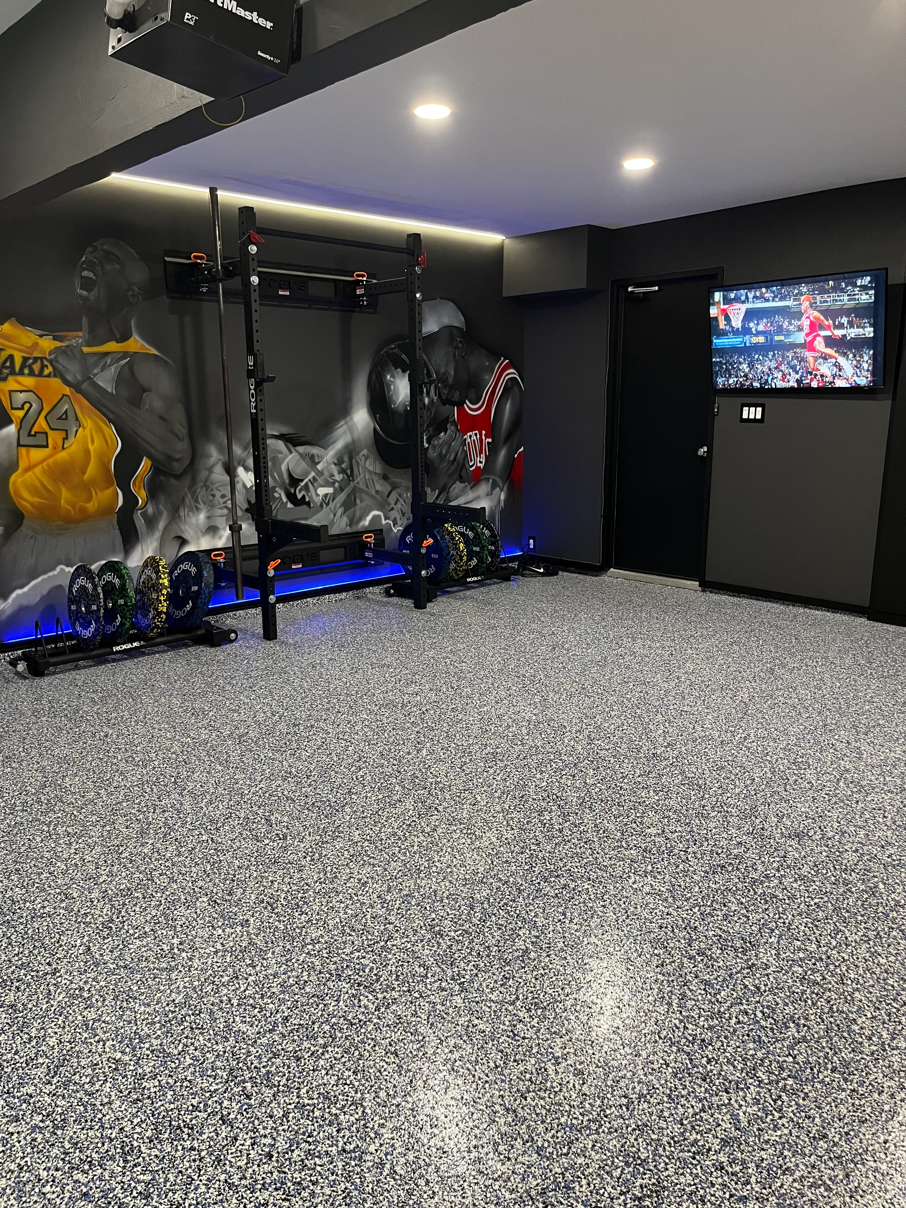 Garage Gym Design & Build for Beachside Interiors in Newport Beach, CA