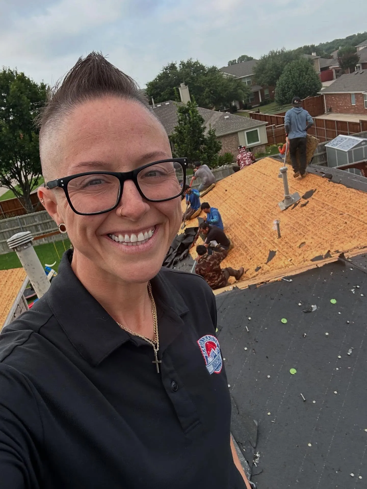 Rachael Batscha-Stanley at Major League Roofing in Frisco, TX