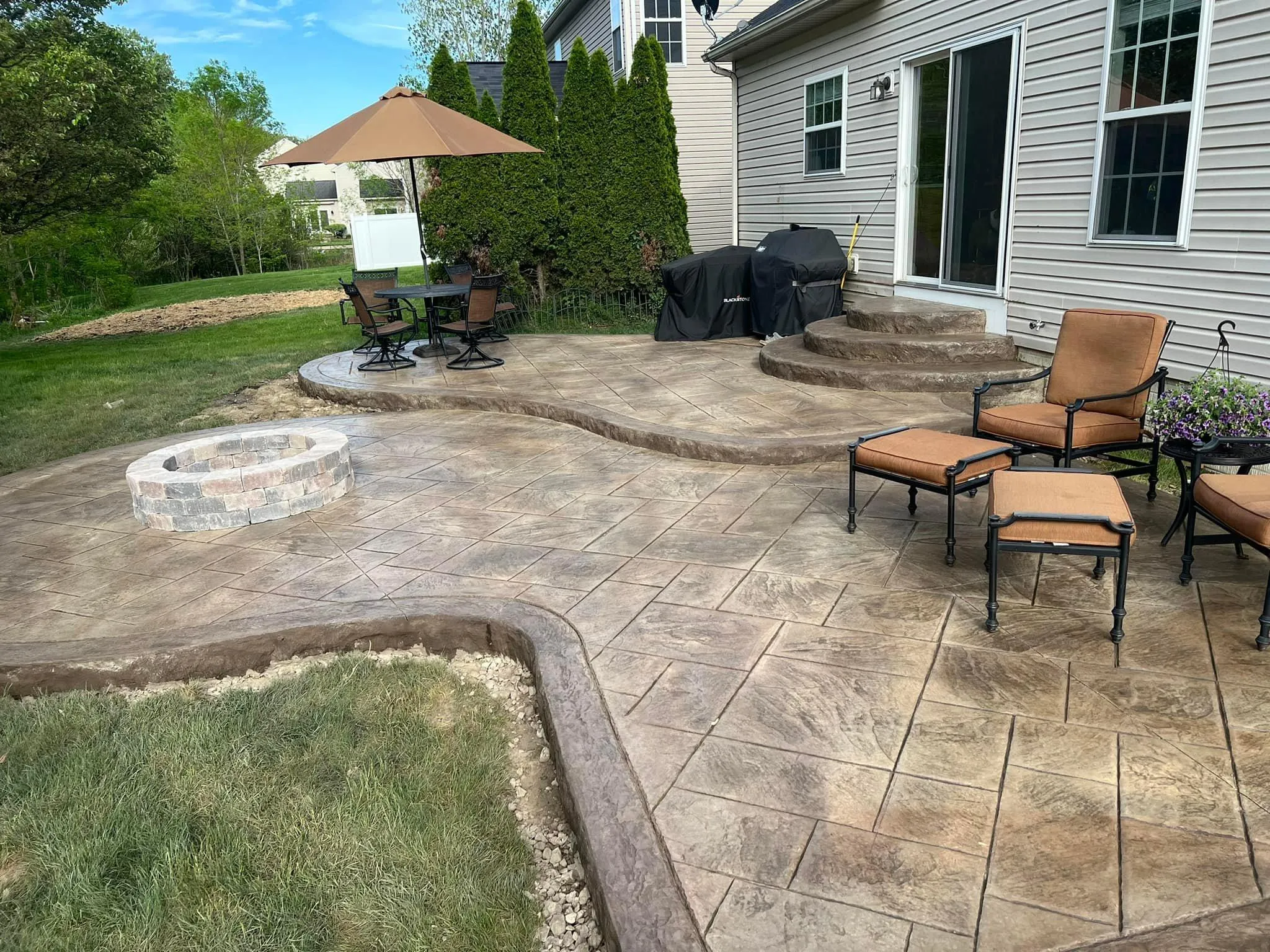 Stamped Concrete for CK Concrete in Lorain, OH