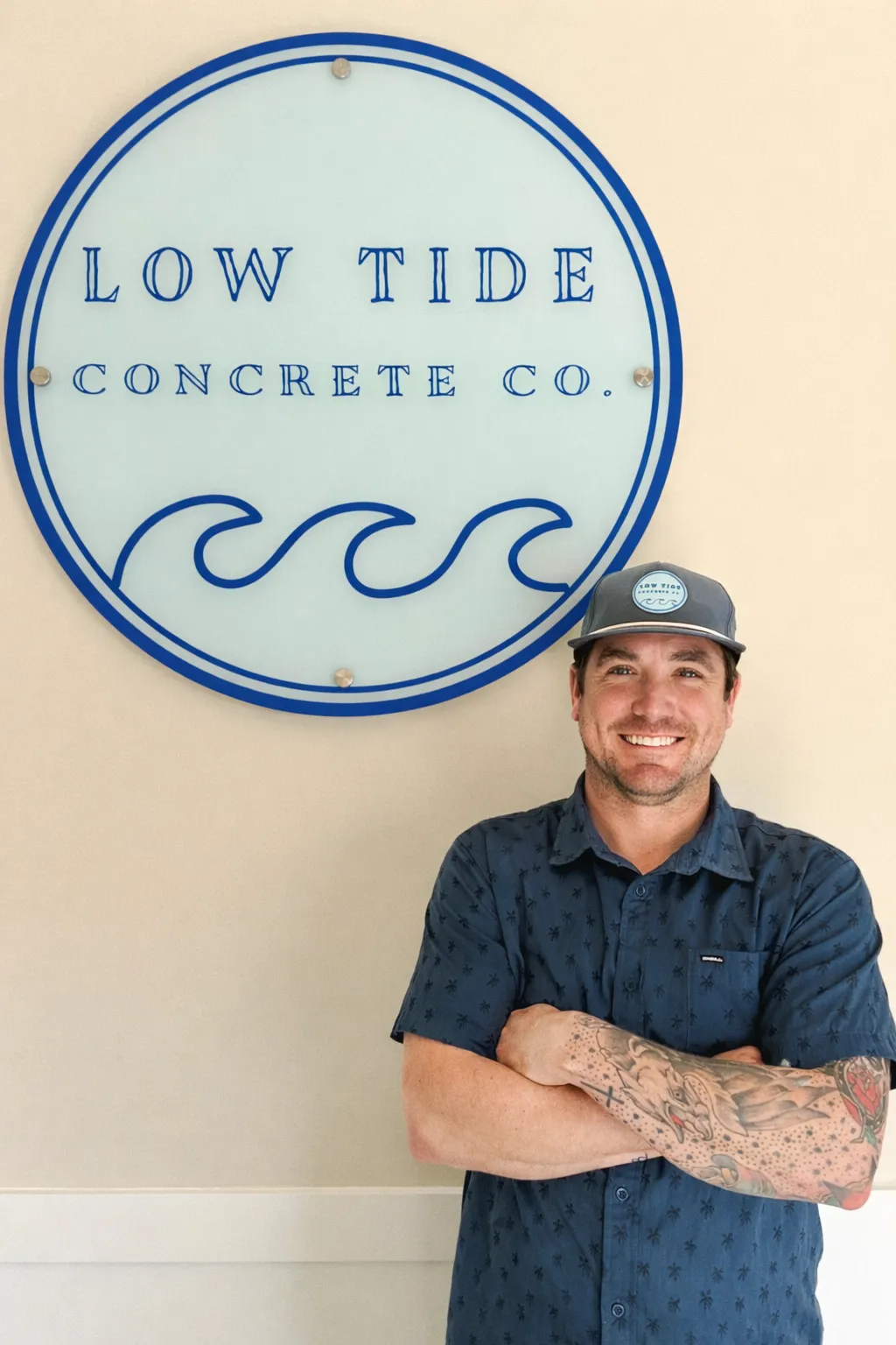 Luke Hogan at Low Tide Concrete in Charleston, SC