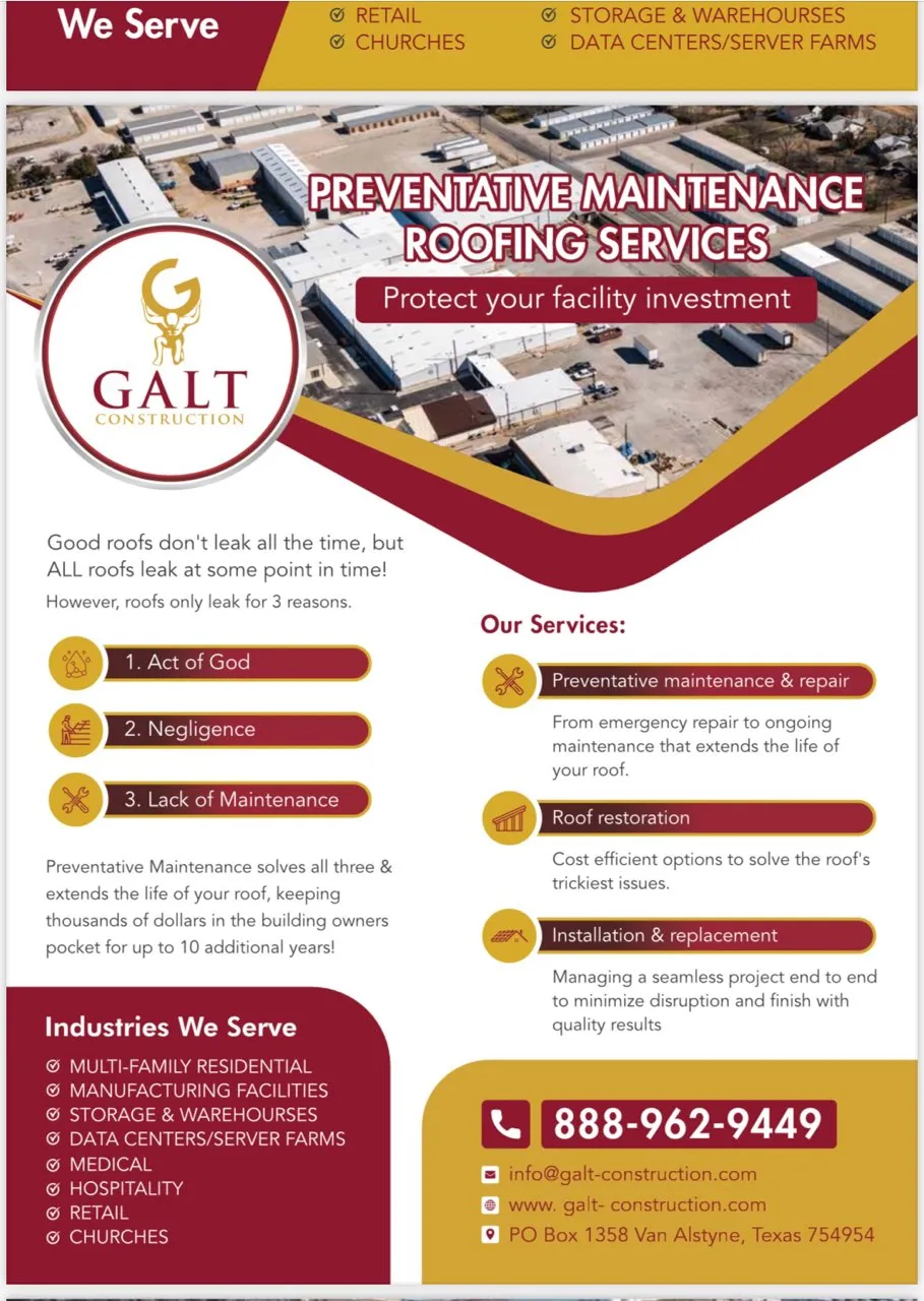  at Galt Construction in McKinney, TX