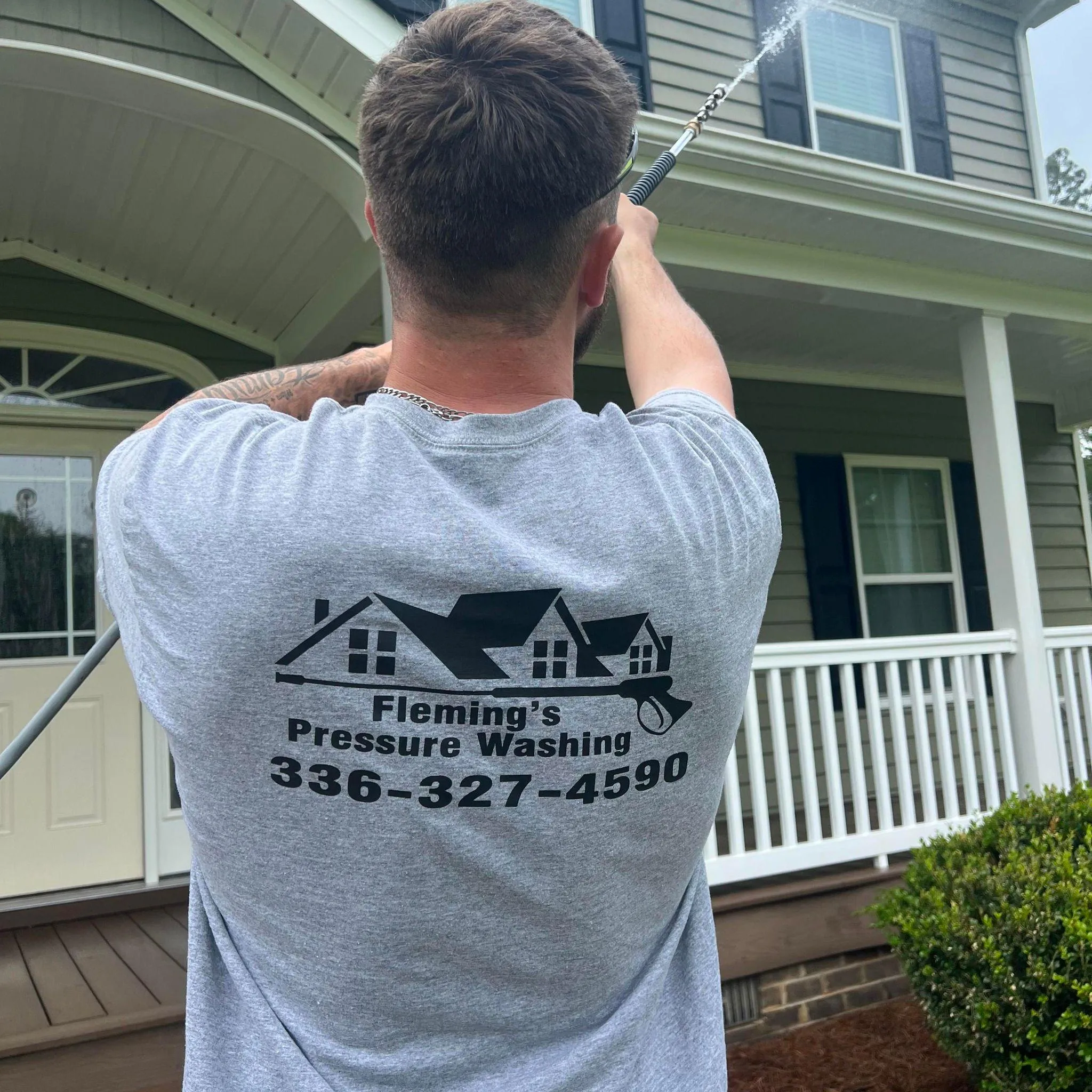 Roof Cleaning for Flemings Pressure Washing LLC in Gibsonville, North Carolina