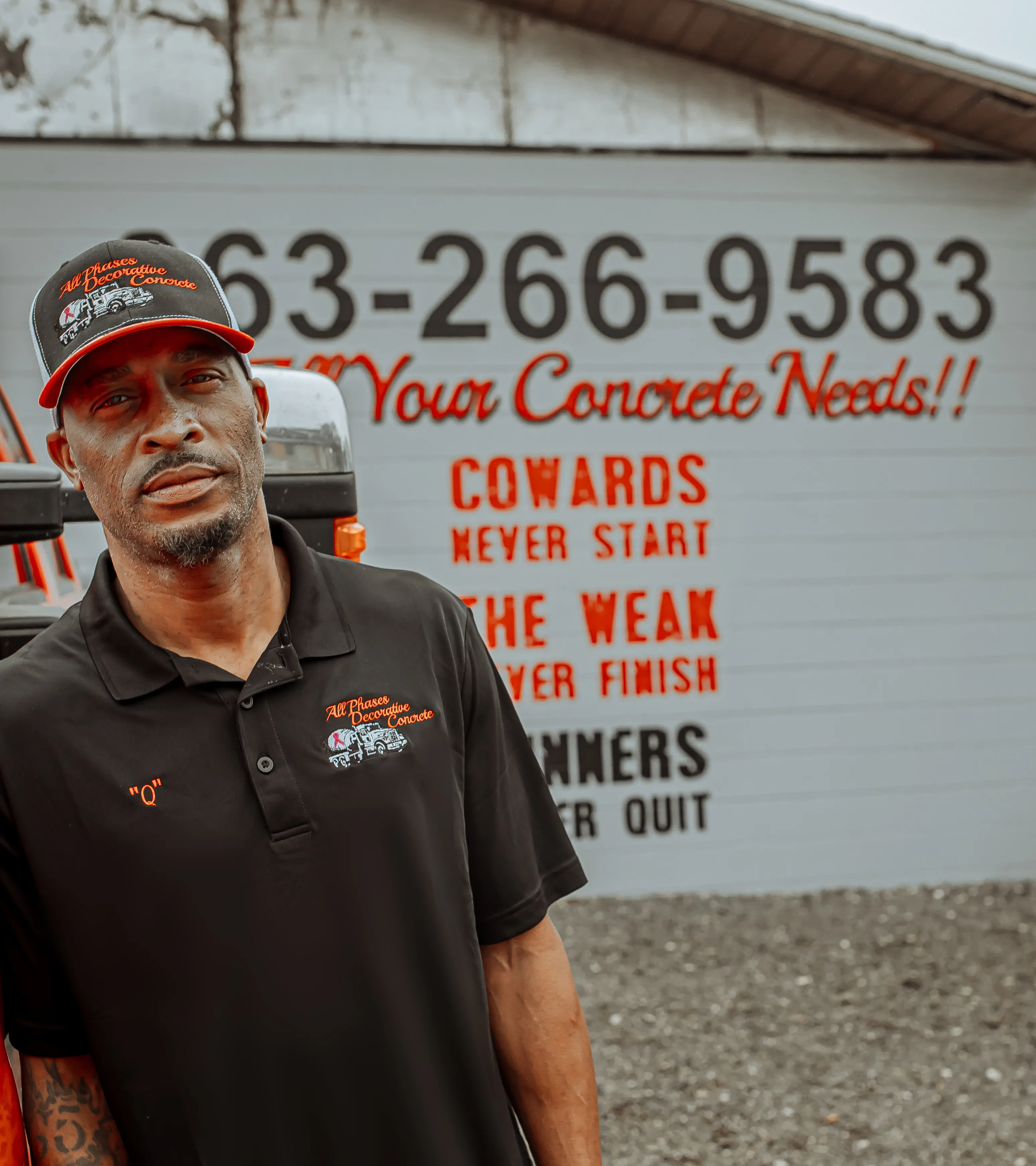LaQuest Brown at All Phases Decorative Concrete in Sebring, FL