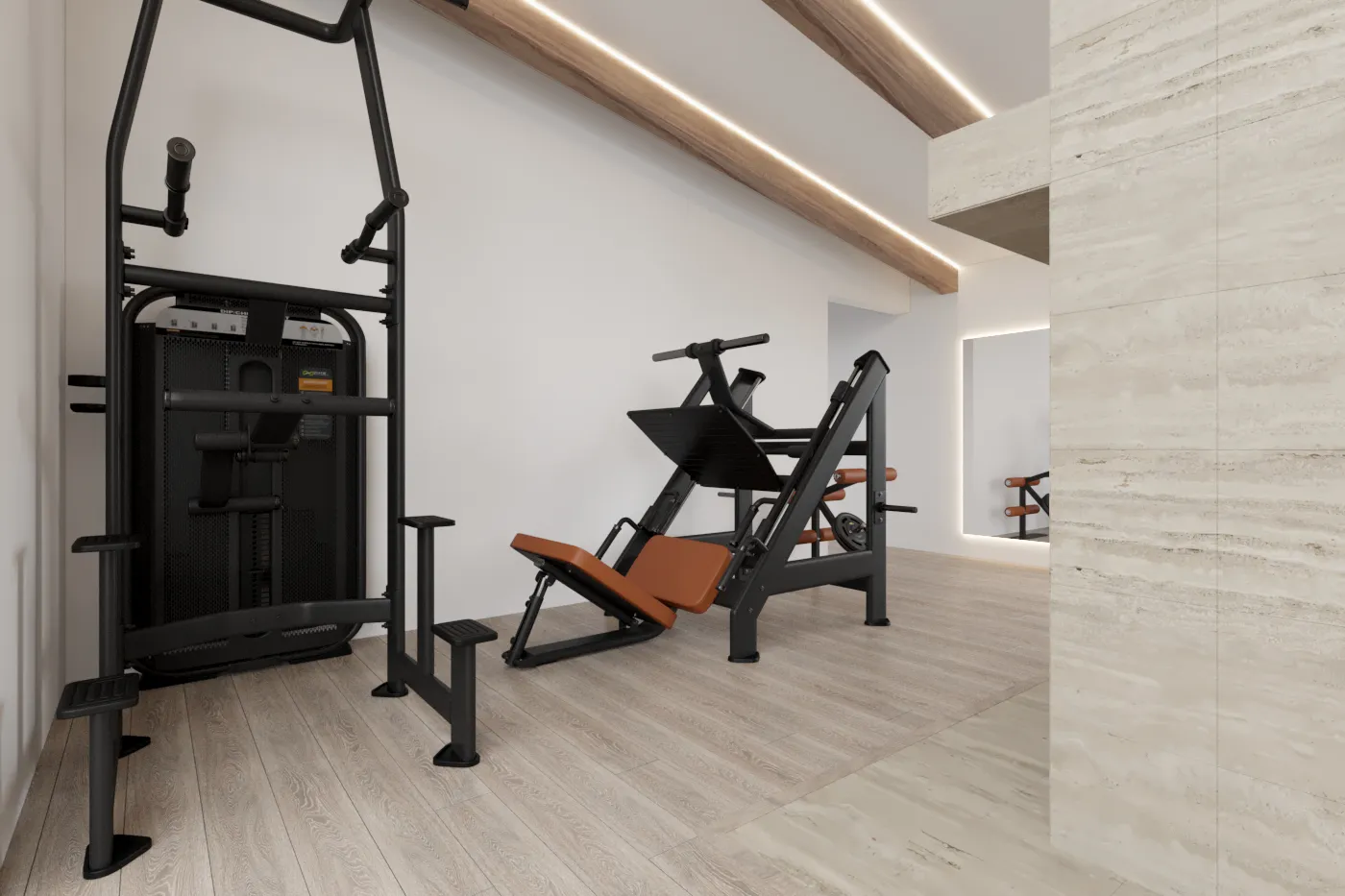 Garage Gym Design & Build for Beachside Interiors in Newport Beach, CA