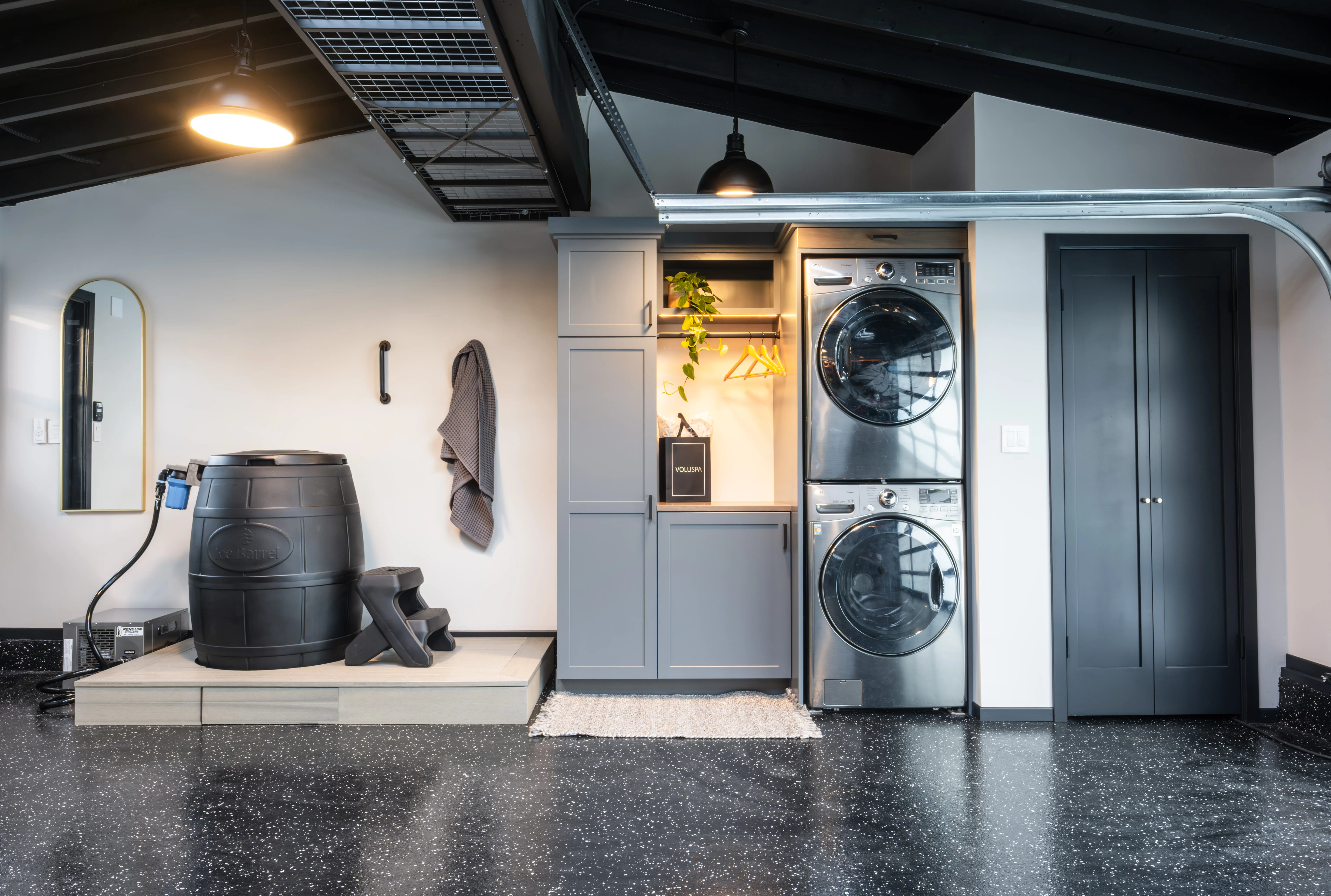 Garage Gym Design & Build for Beachside Interiors in Newport Beach, CA