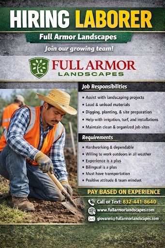  for Full Armor Landscapes in League City, TX