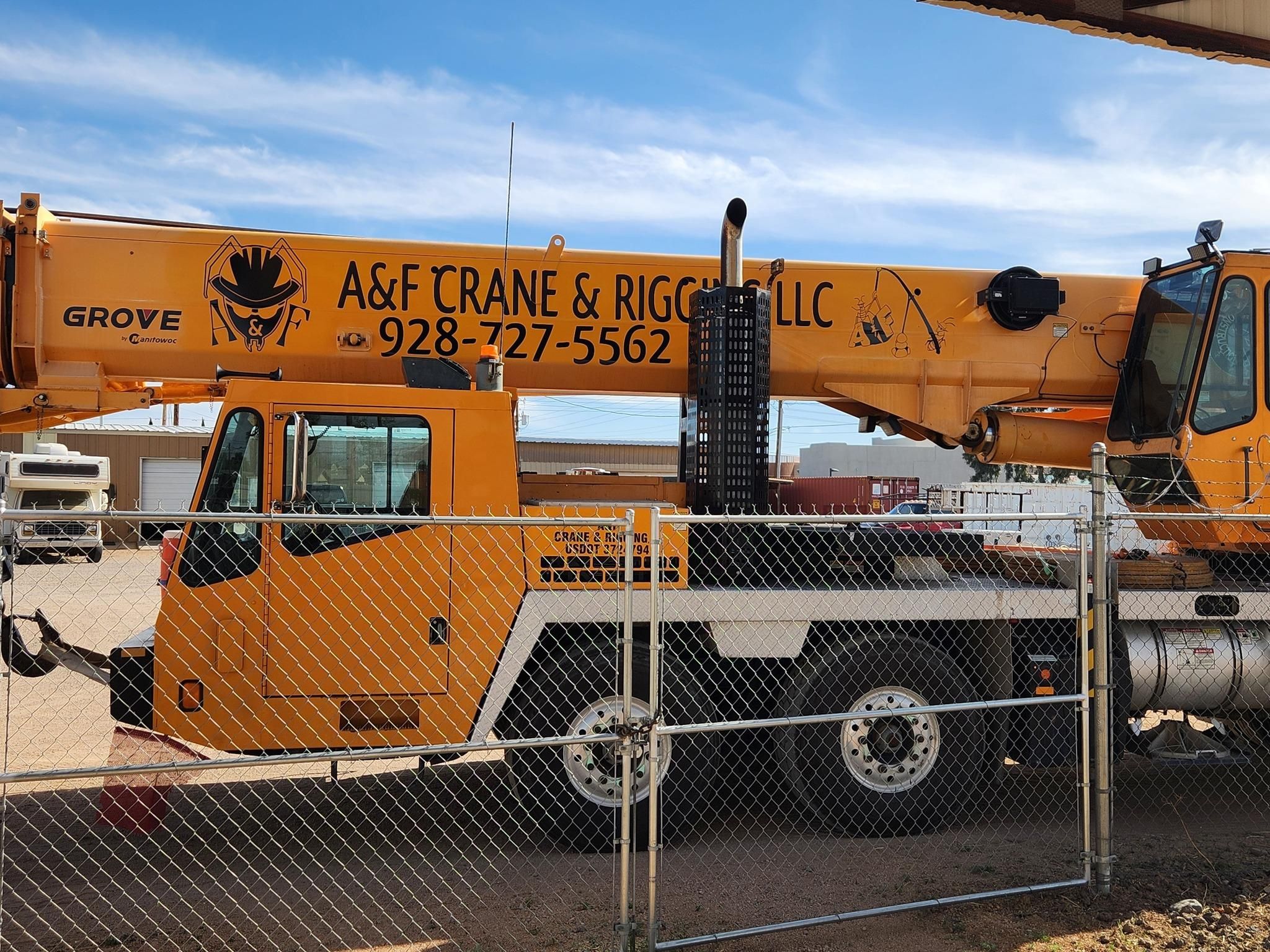  for A & F Crane & Rigging in Mohave County, AZ