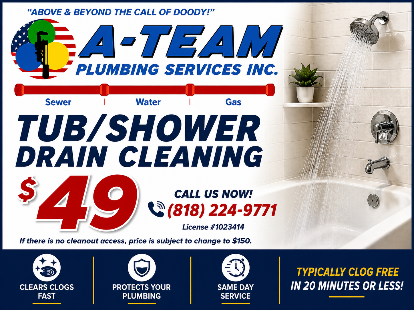  for A-Team Plumbing Services, Inc. in Los Angeles, CA