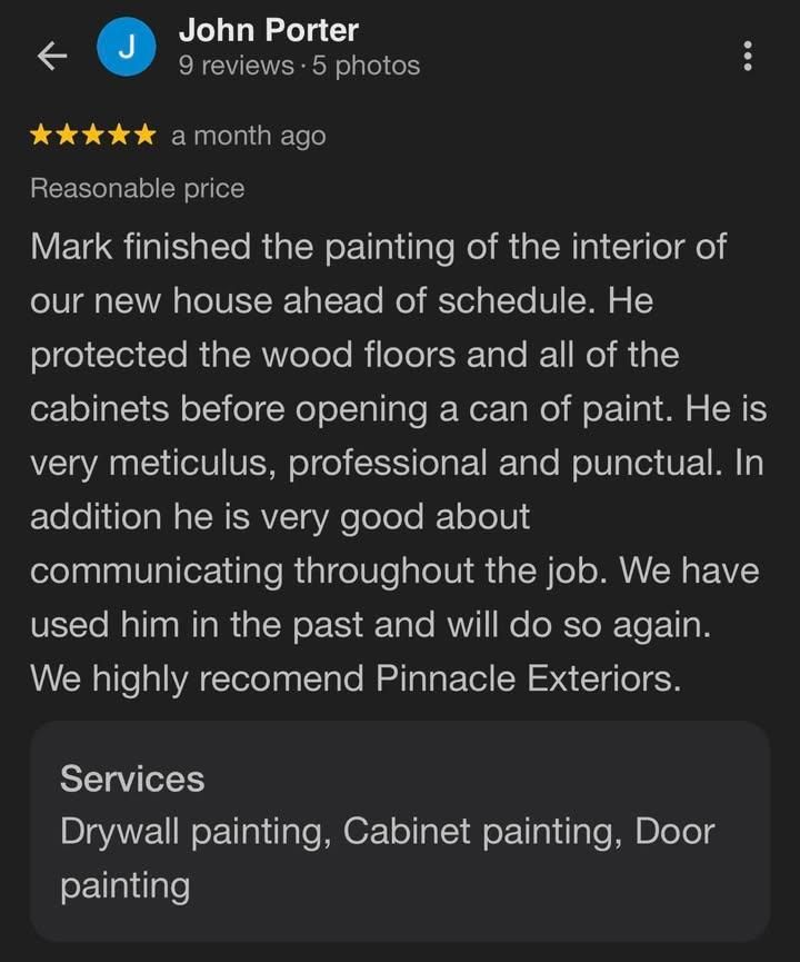  for Pinnacle Exteriors  in Mt. Juliet, TN