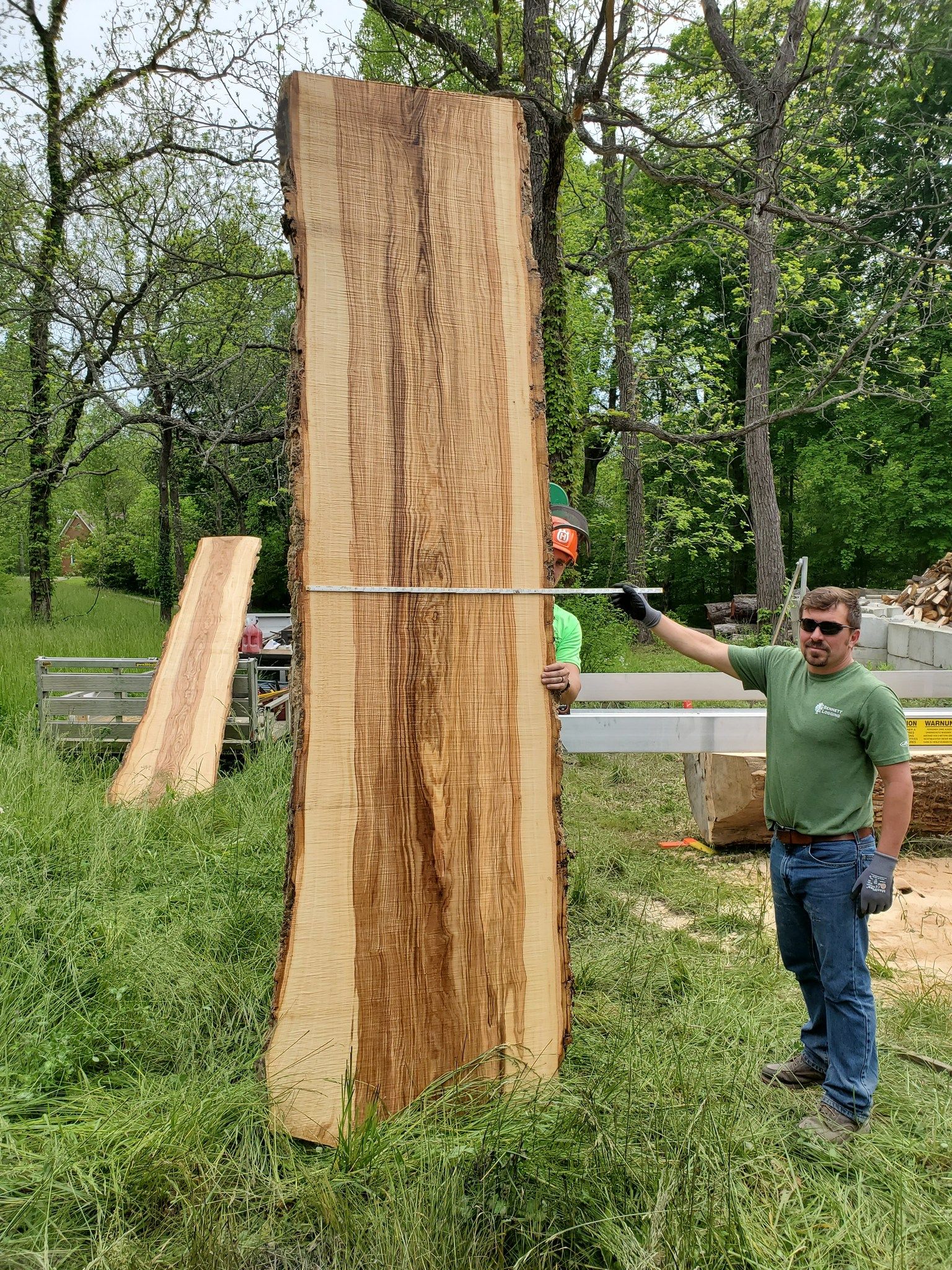 Wood Slabs for Bennett Logging in Gosport, Indiana