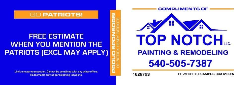 Exterior Painting for Top Notch Painting and Remodeling in Vinton, VA