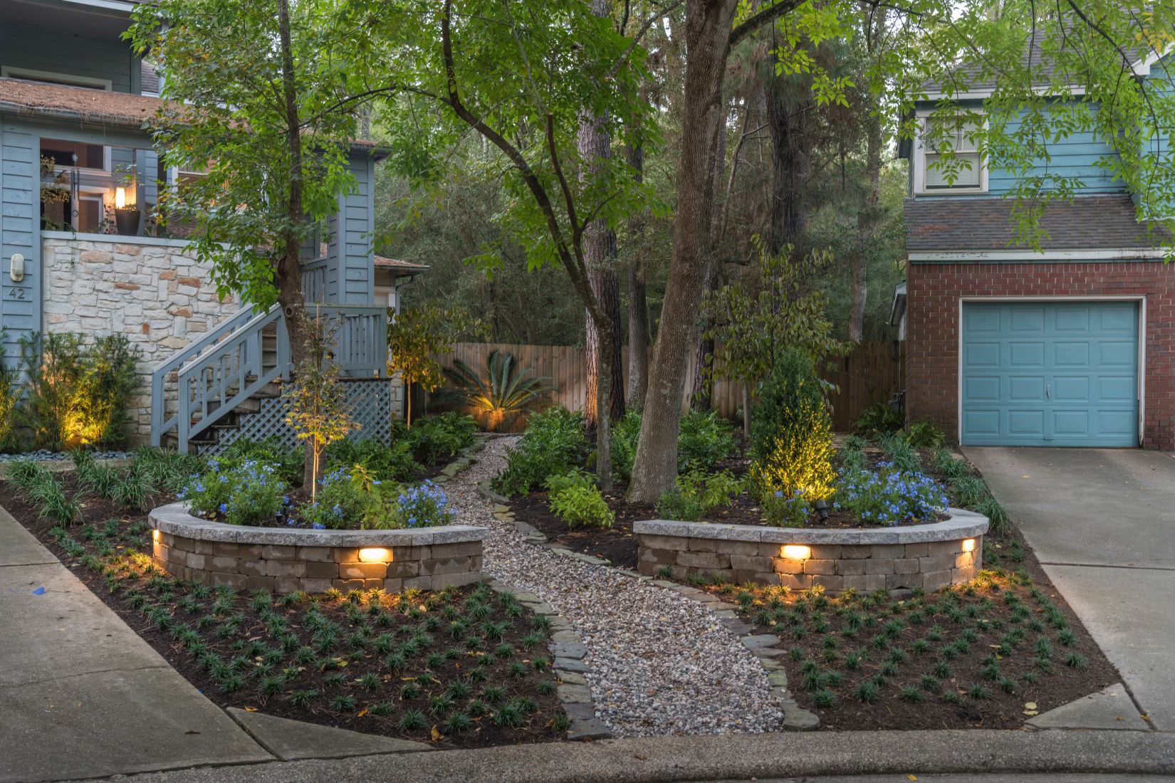 Lighting for Atlas Land Design in Creekside Park, TX