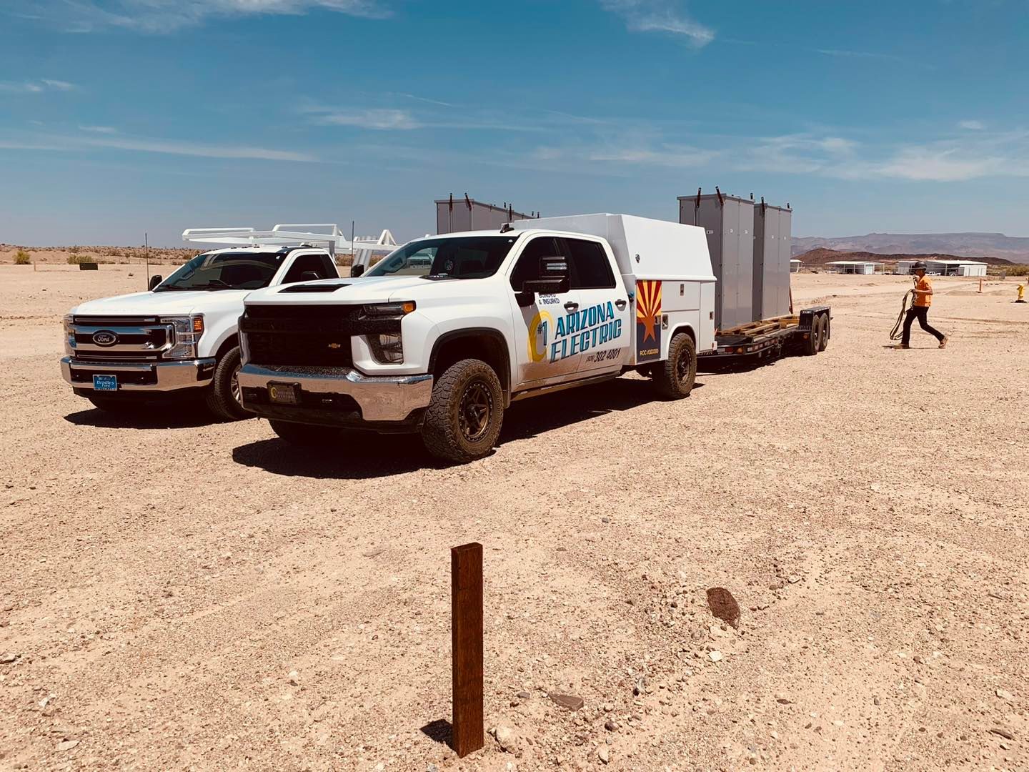 On the job site for #1 Arizona Electric LLC in Lake Havasu City, AZ