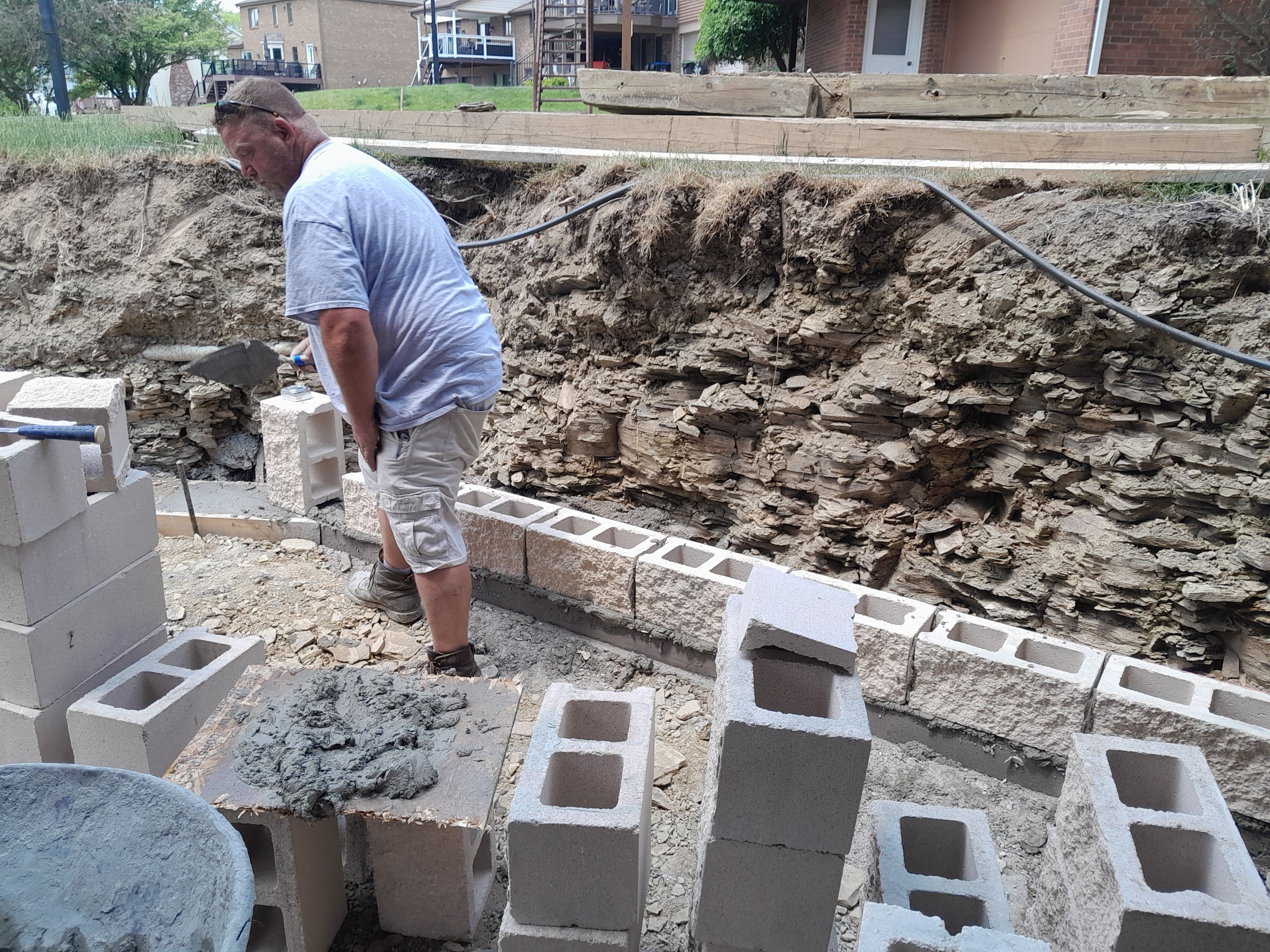 Retaining Wall  for Joseph Little Home Improvements in Pittsburgh, PA