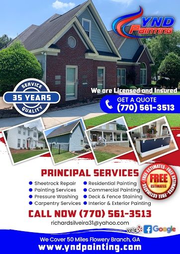  for Y N D Painting in Flowery Branch, GA