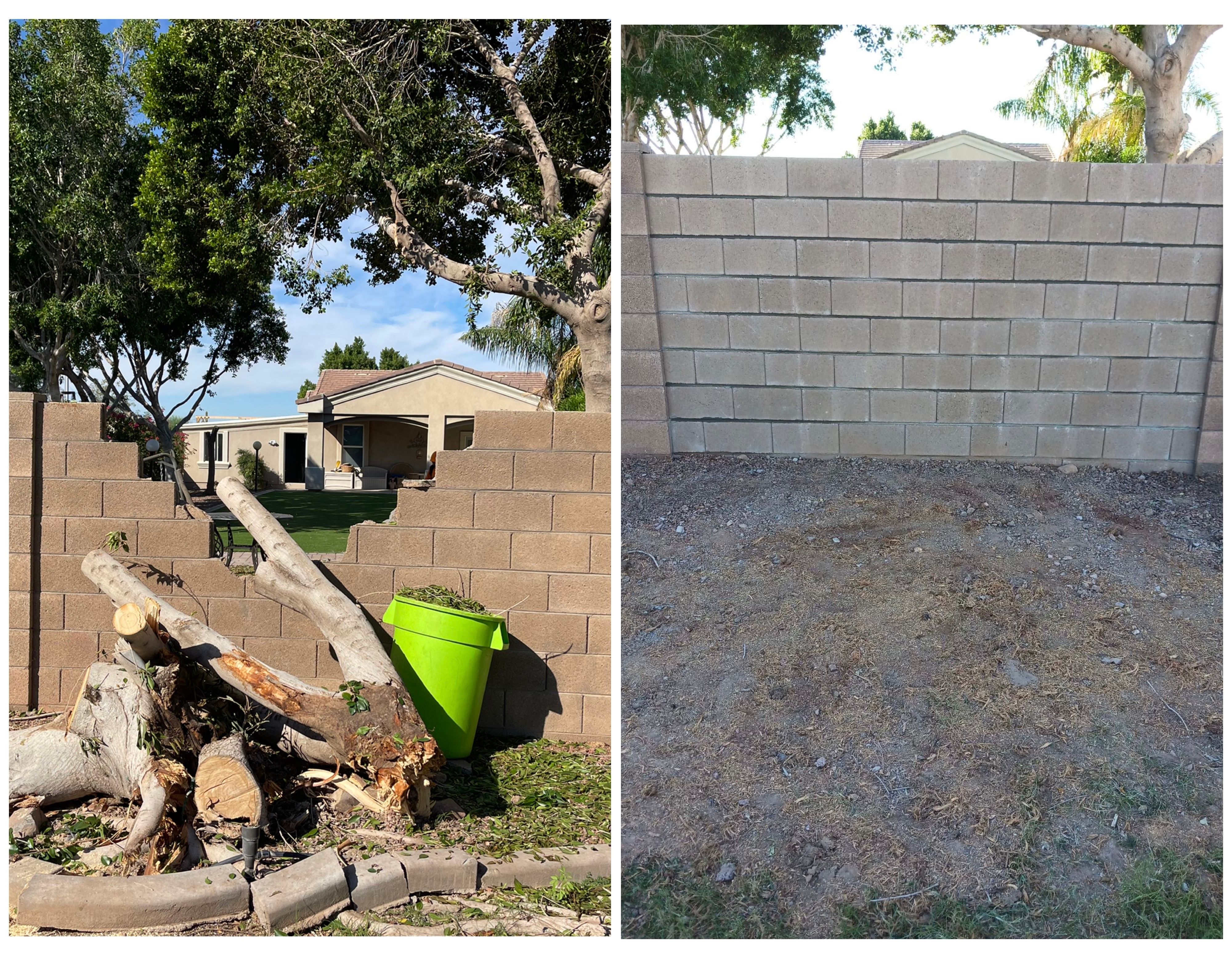 Retaining wall  for AZ Tree & Hardscape Co in Surprise, AZ
