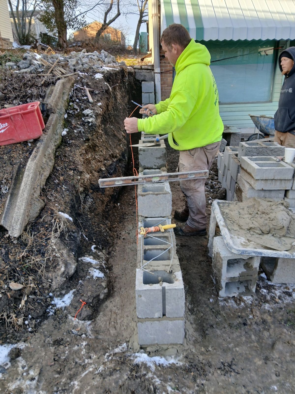 Retaining Wall  for Joseph Little Home Improvements in Pittsburgh, PA