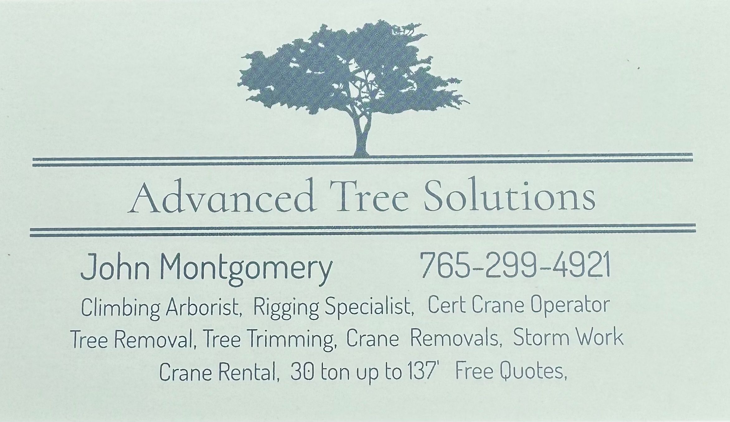  for Advanced Tree Solutions in Rockville, IN