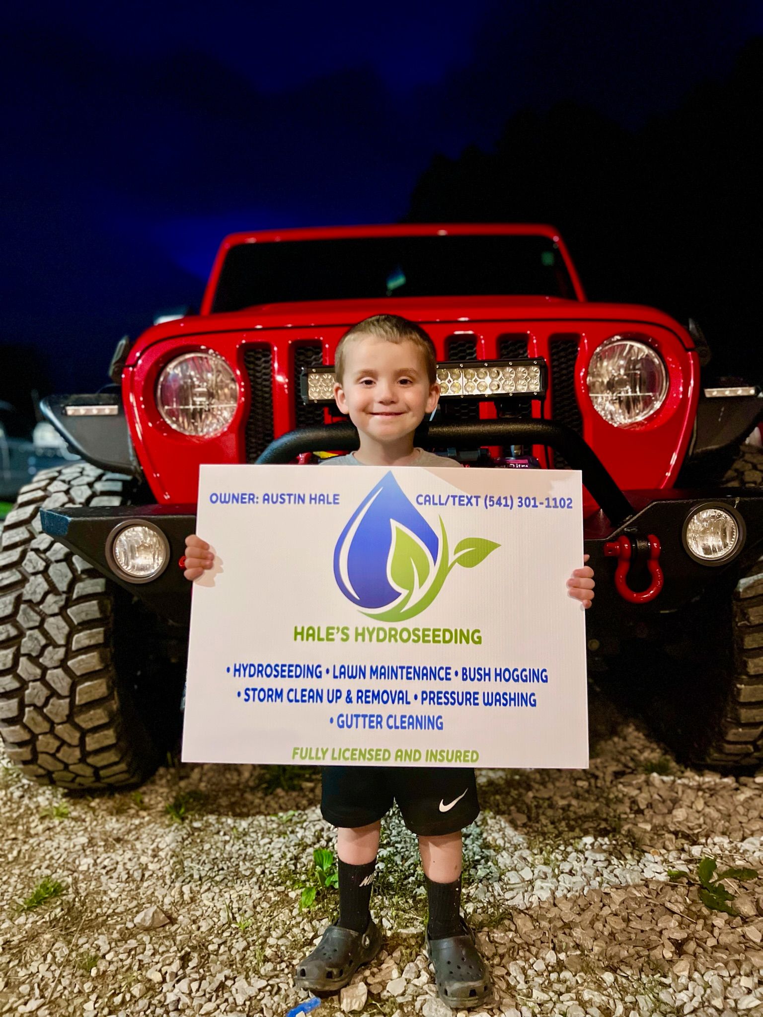  for Hale’s Hydroseeding in London, KY