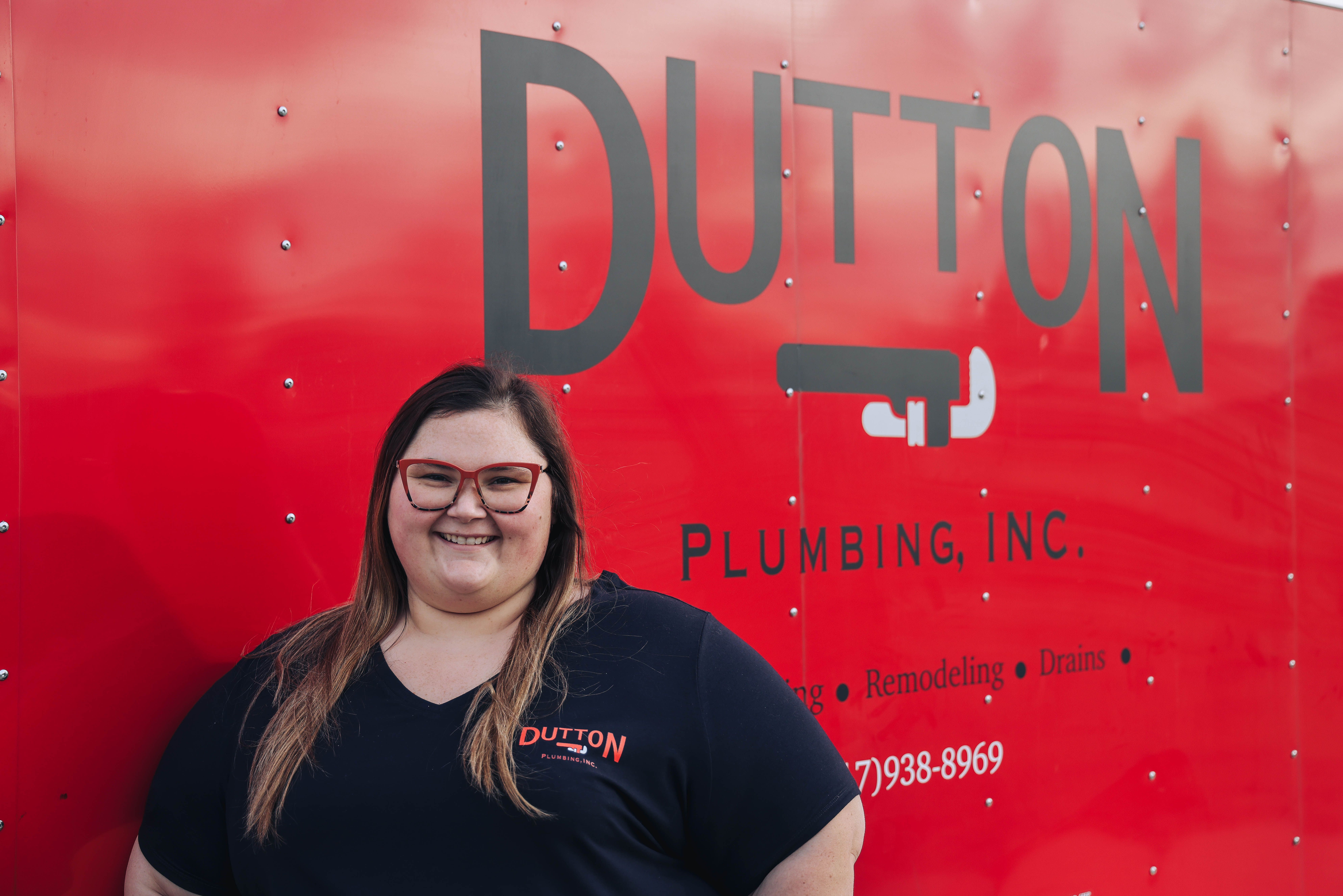 Chelsea Dutton at Dutton Plumbing, Inc. in Whiteland, IN