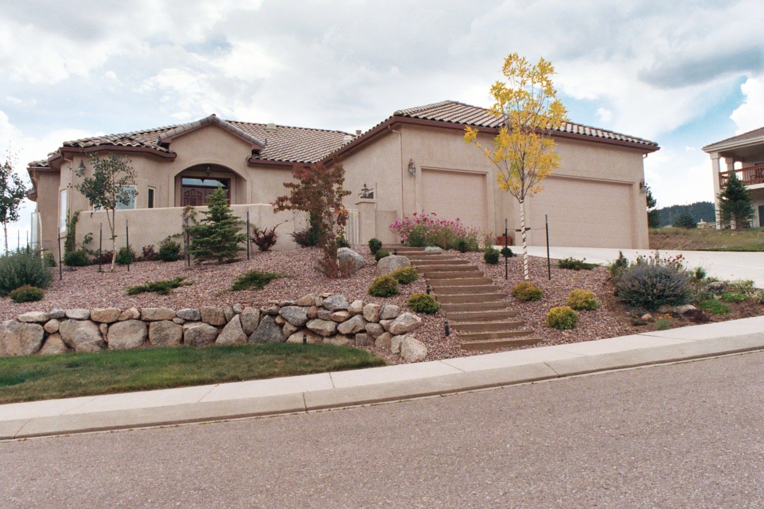 Block, Boulder and Timber Walls for Martin Stanko Landscape Construction in Livermore, CA