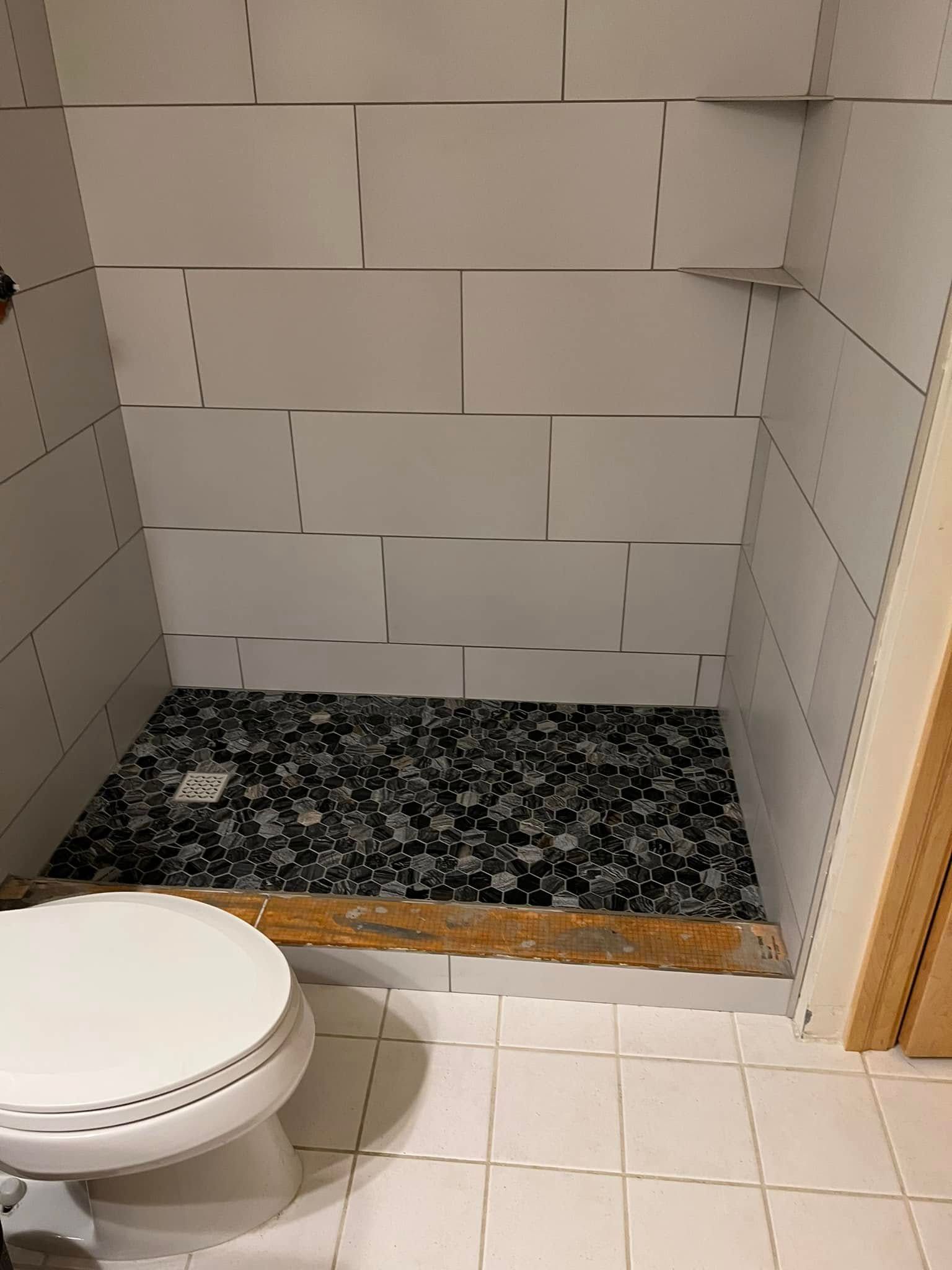 Tiling for R. Royal Floors in Royalton, MN