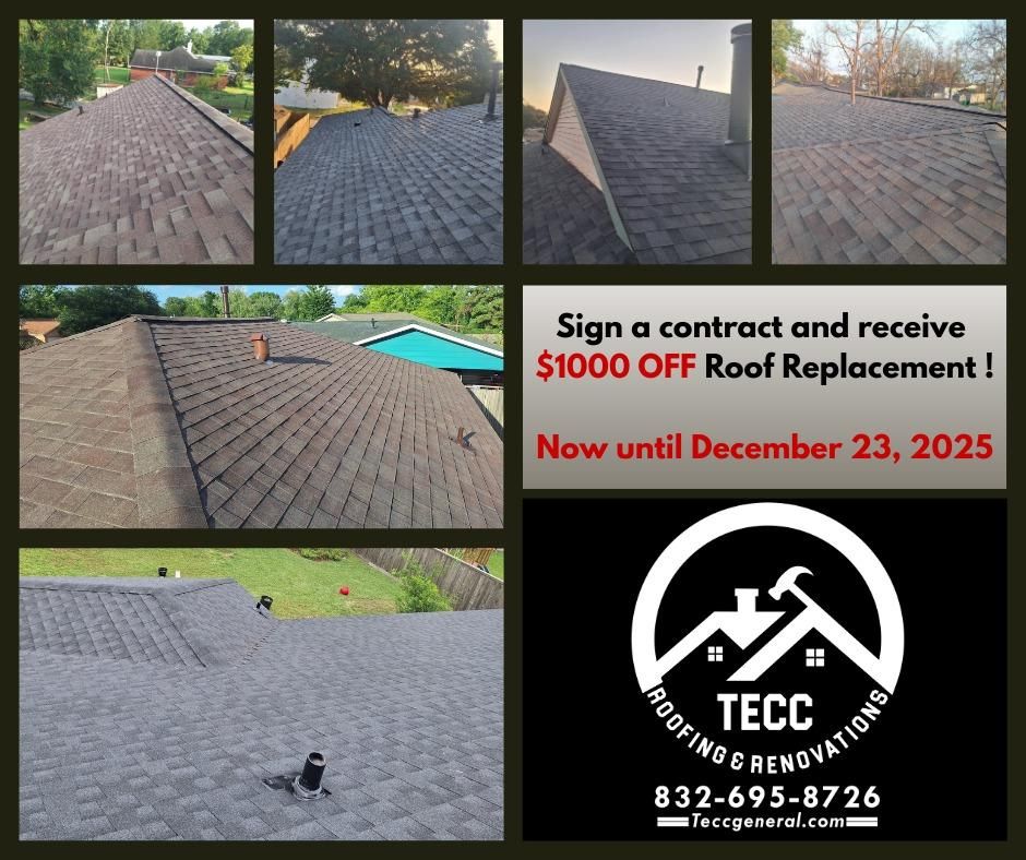All Photos for TECC Roofing & Renovations in Harris County, TX