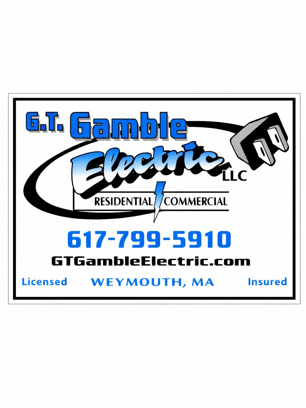  for GT Gamble Electric in South Shore, MA