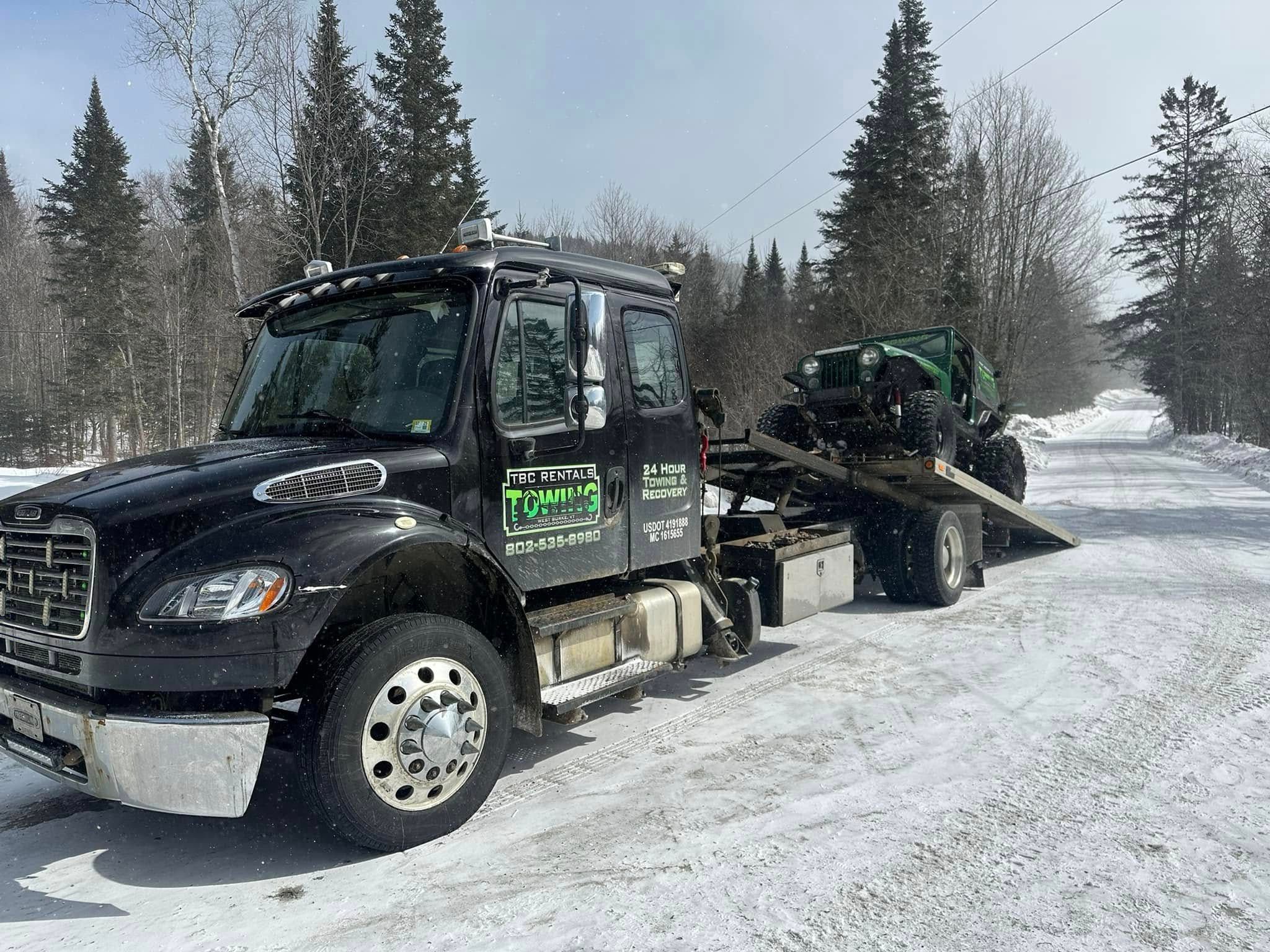  for TBC Towing in Burke, VT