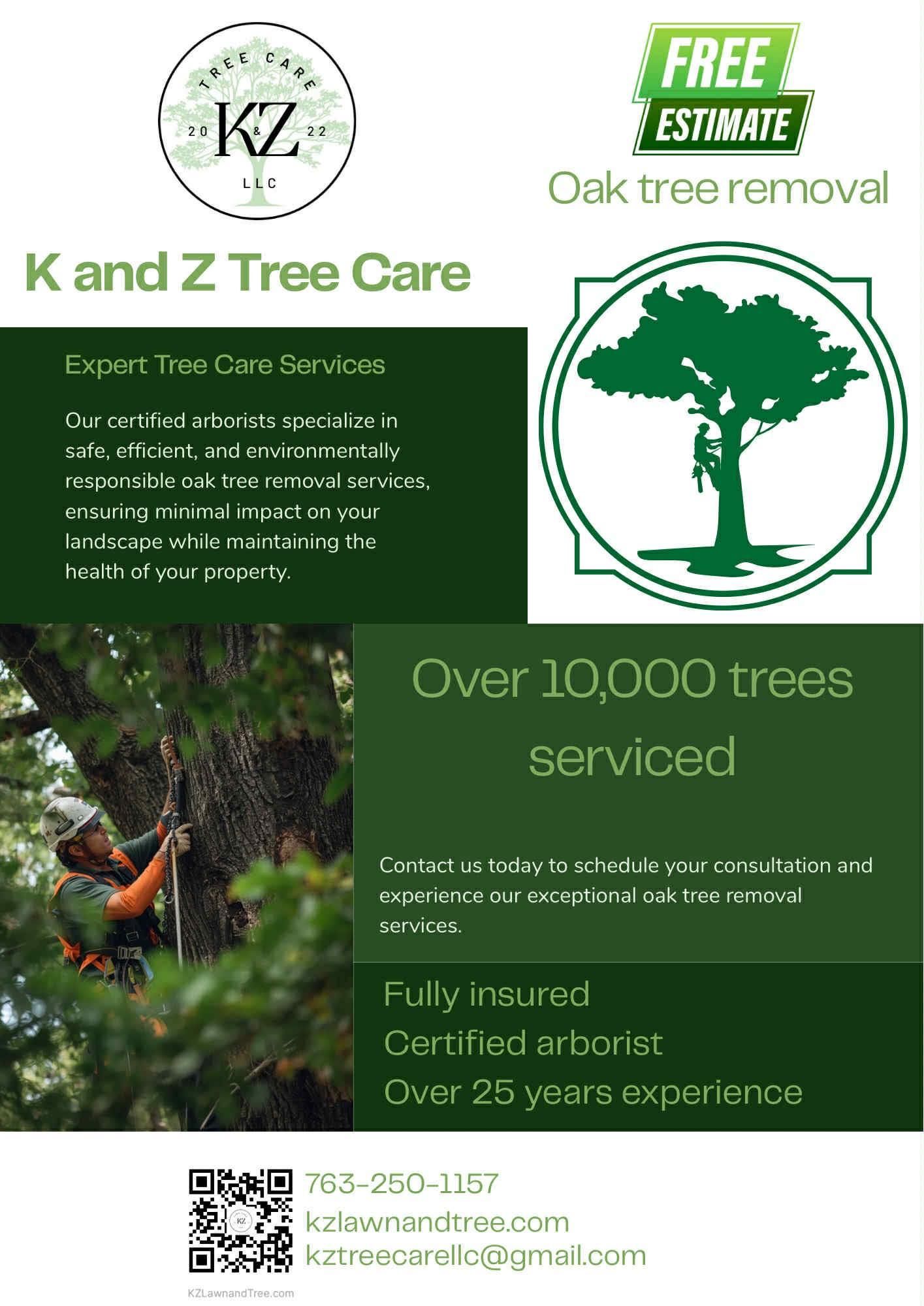 All Photos for K and Z Tree Care in Isanti County, MN