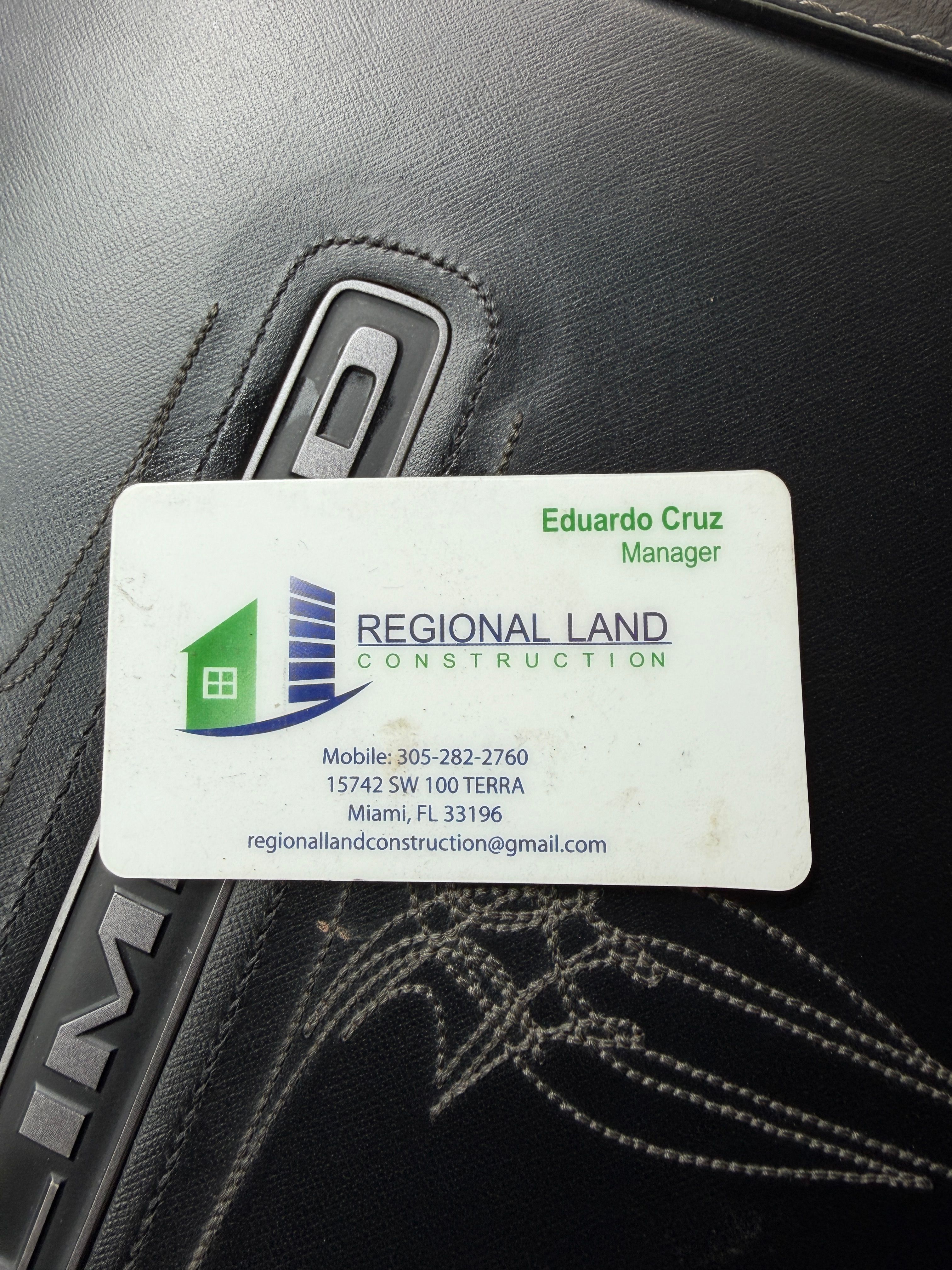  for Regional Land Construction in Miami, FL